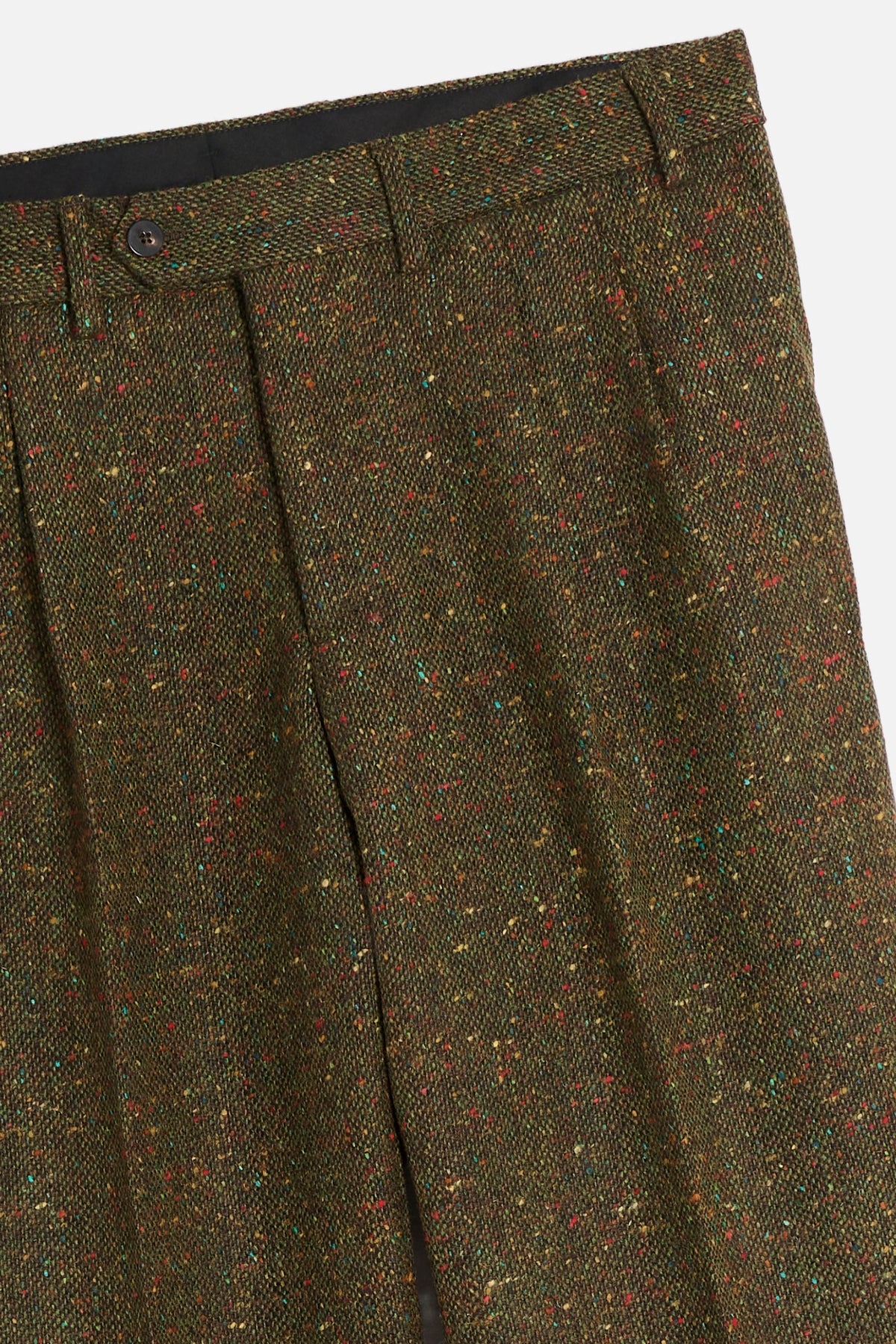 Abito con Gilet in Donegal Tweed – Verde