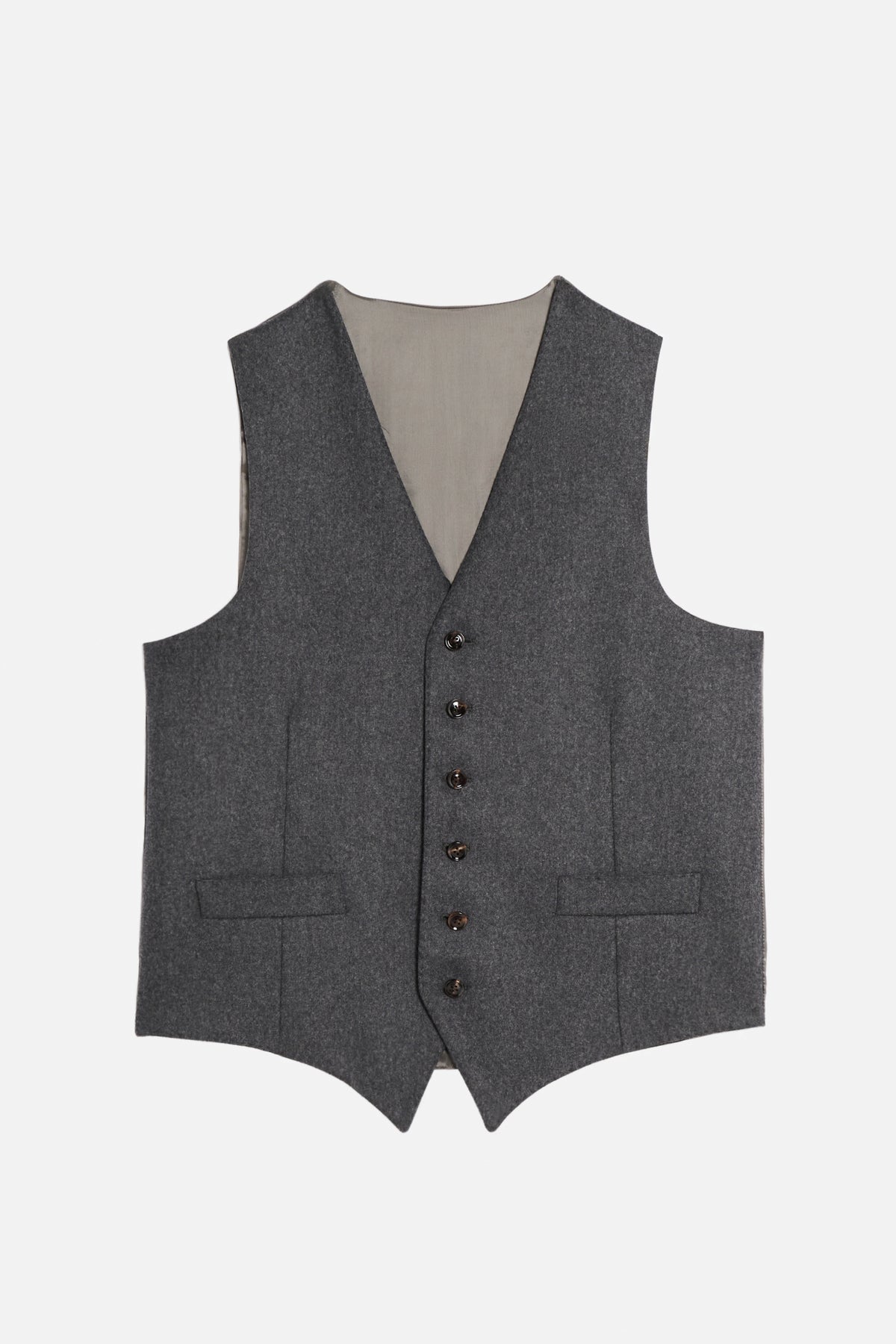 Abito con Gilet in Scottish Tweed – Grigio