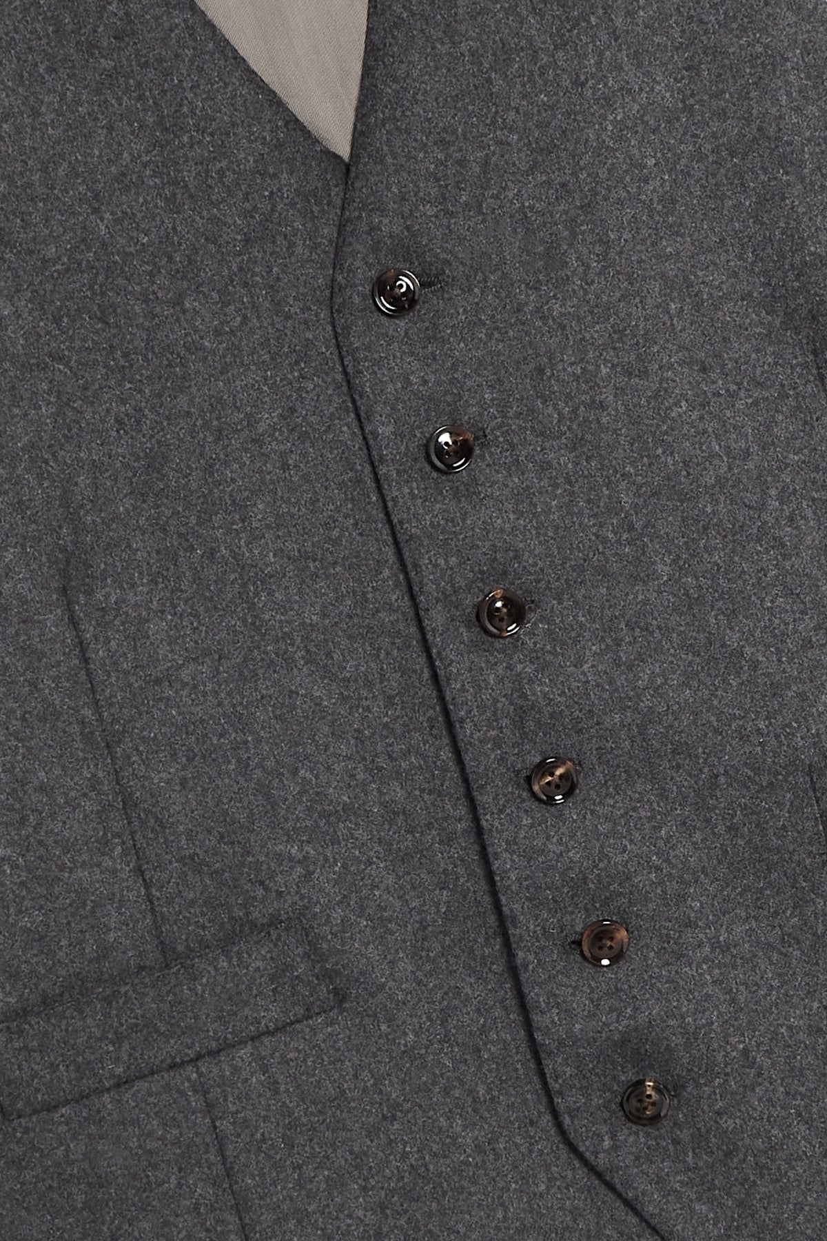 Abito con Gilet in Scottish Tweed – Grigio