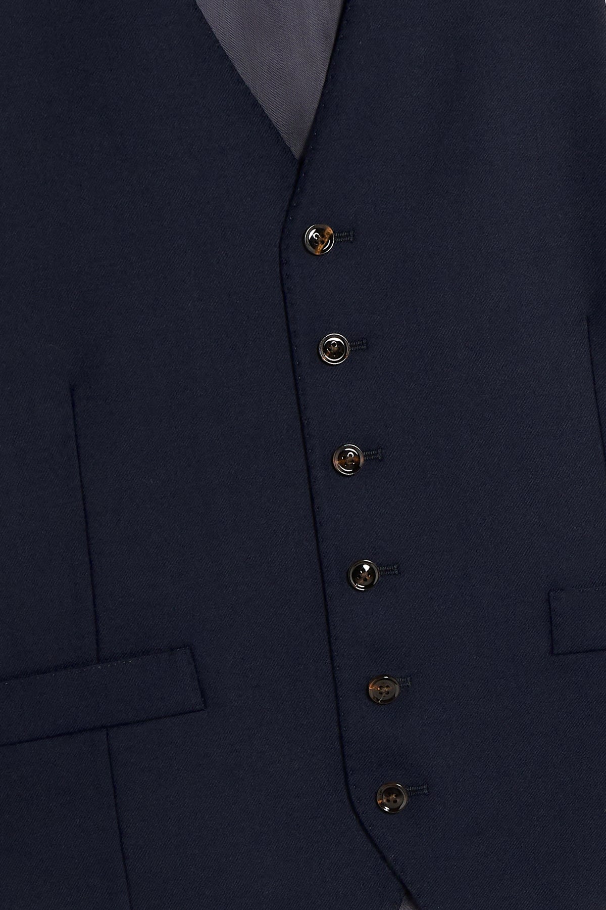 Abito con Gilet in Saglia di Lana – Blu Navy