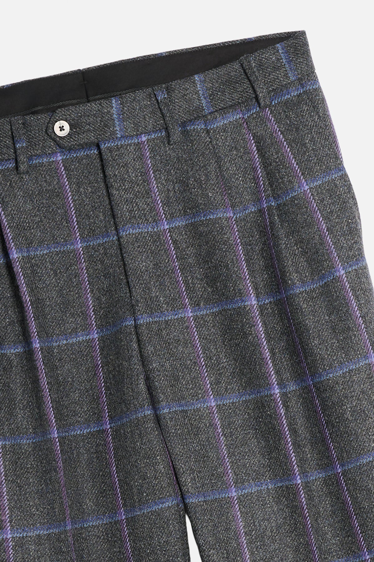 Abito con Gilet in Scottish Tweed – Grigio a grandi scacchi