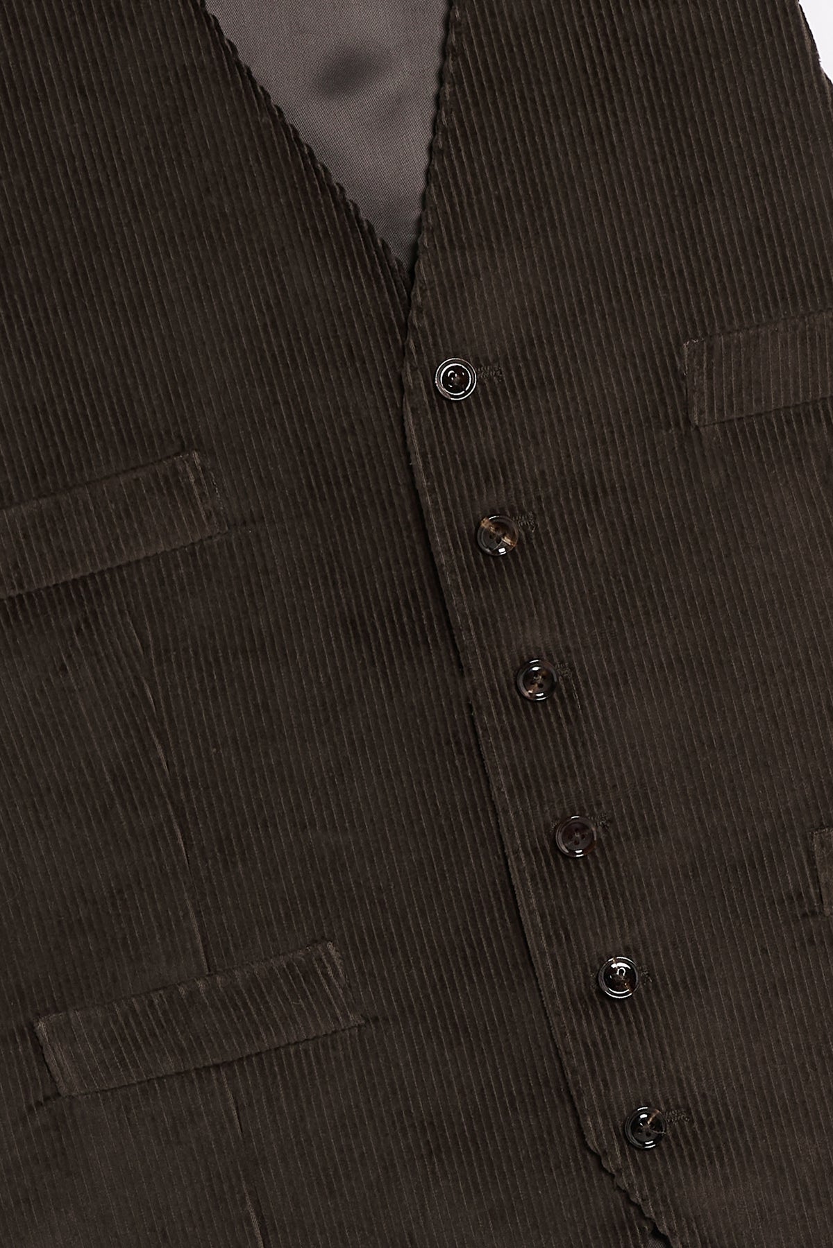 Abito con Gilet in Velluto – Marrone