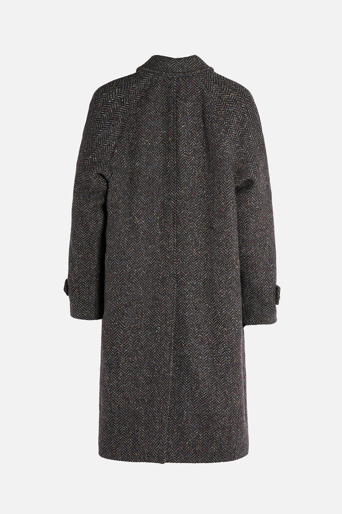 Retro Donegal Herringbone Tweed grigio
