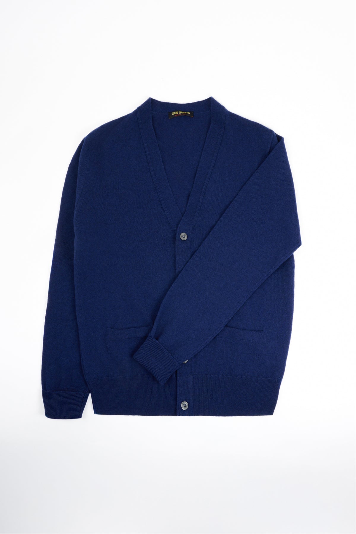 Cardigan in Merino Cashmere - Blu