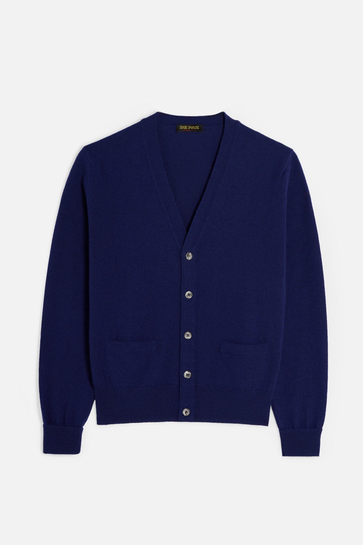 Cardigan in Merino Cashmere - Blu