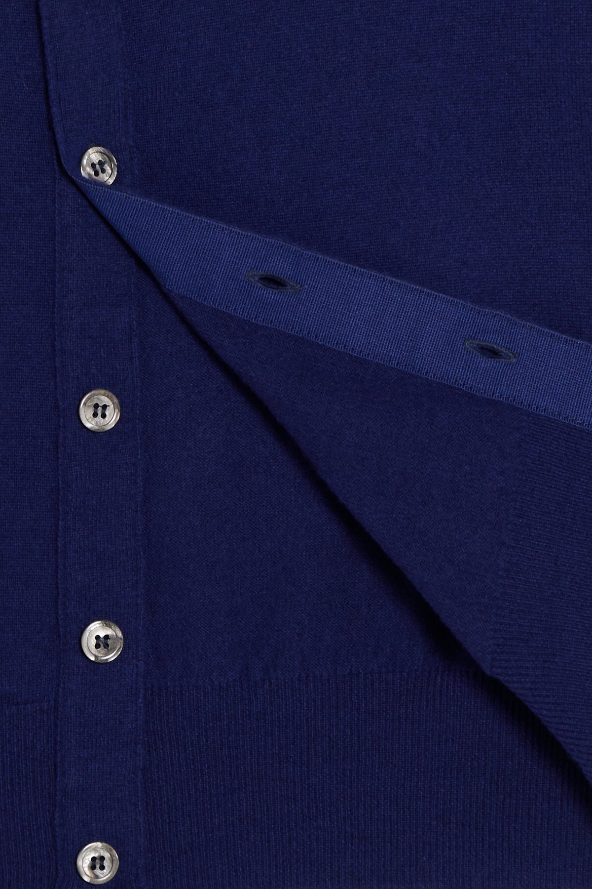Cardigan in Merino Cashmere - Blu