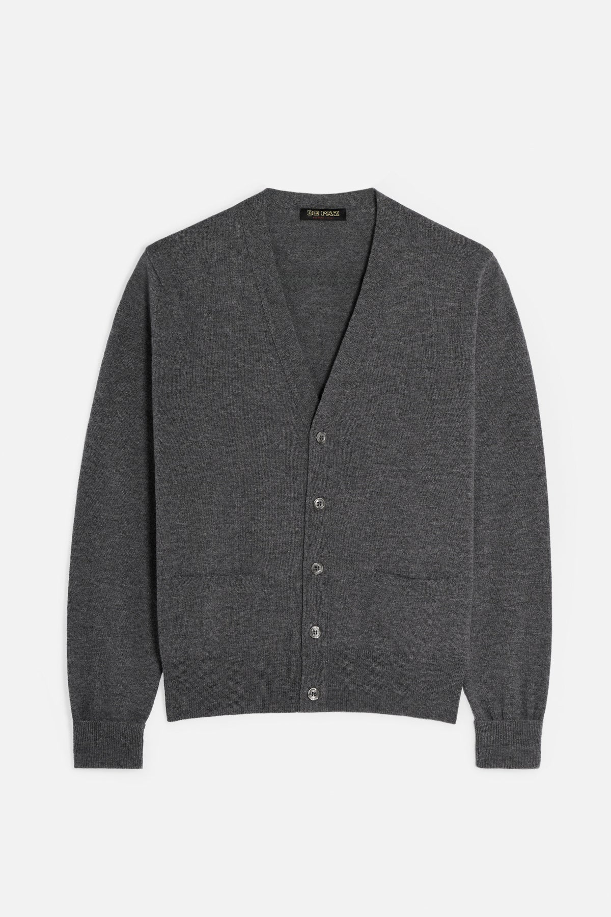 Cardigan in Merino Cashmere - Grigio