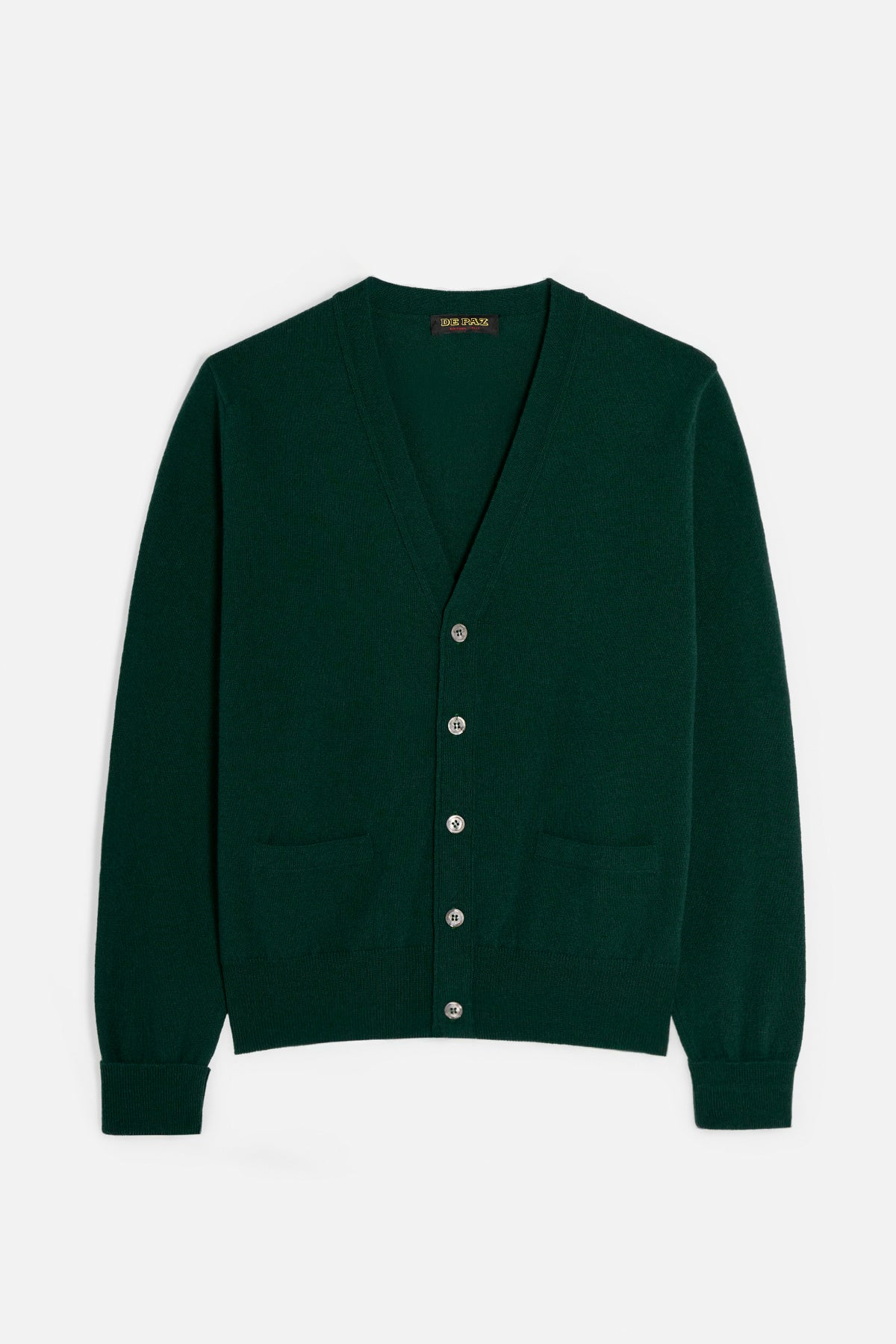Cardigan in Merino Cashmere - Verde