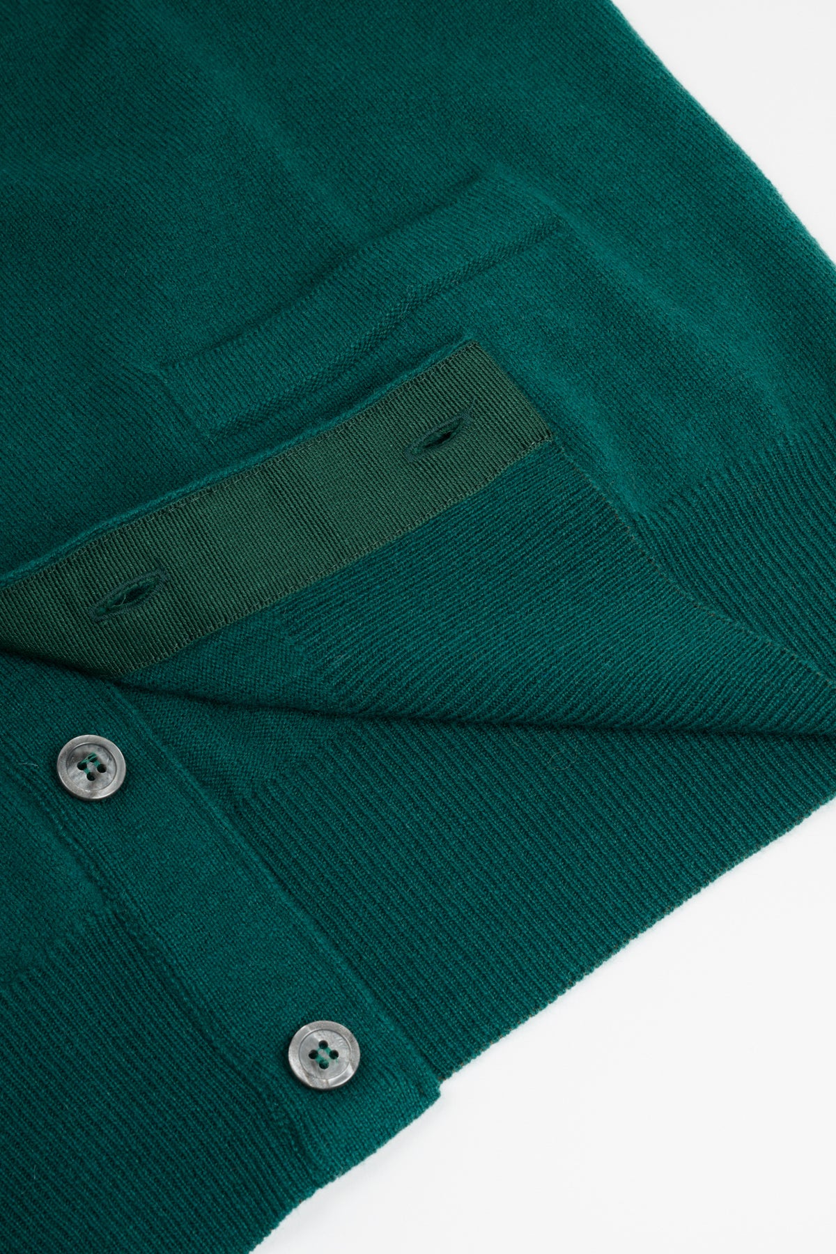 Cardigan in Merino Cashmere - Verde