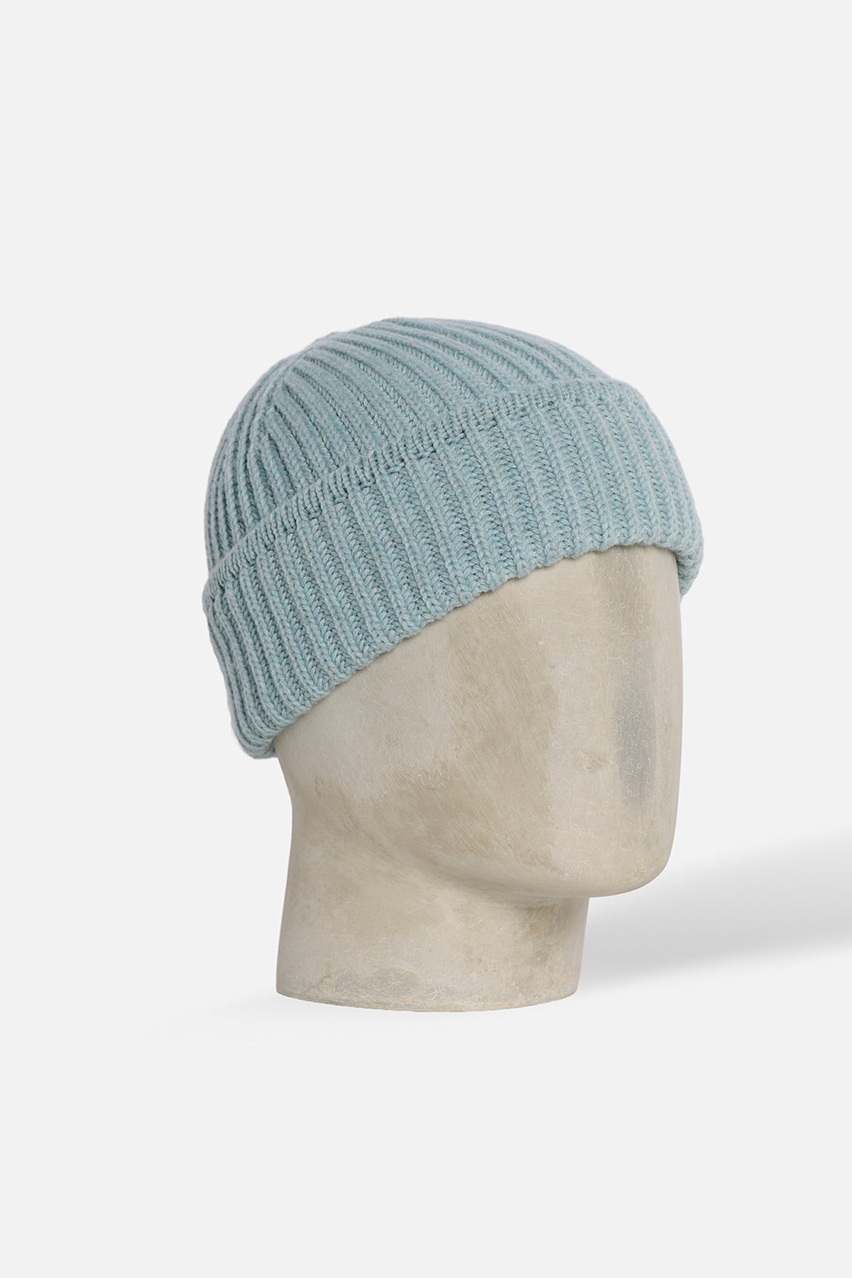 Cuffia Costa Larga Cashmere - Azzurro