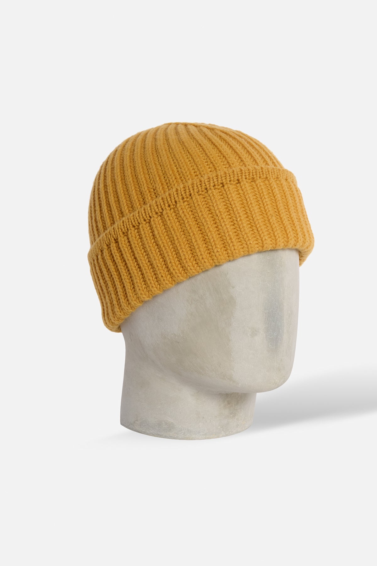Cuffia Costa Larga Cashmere - Senape