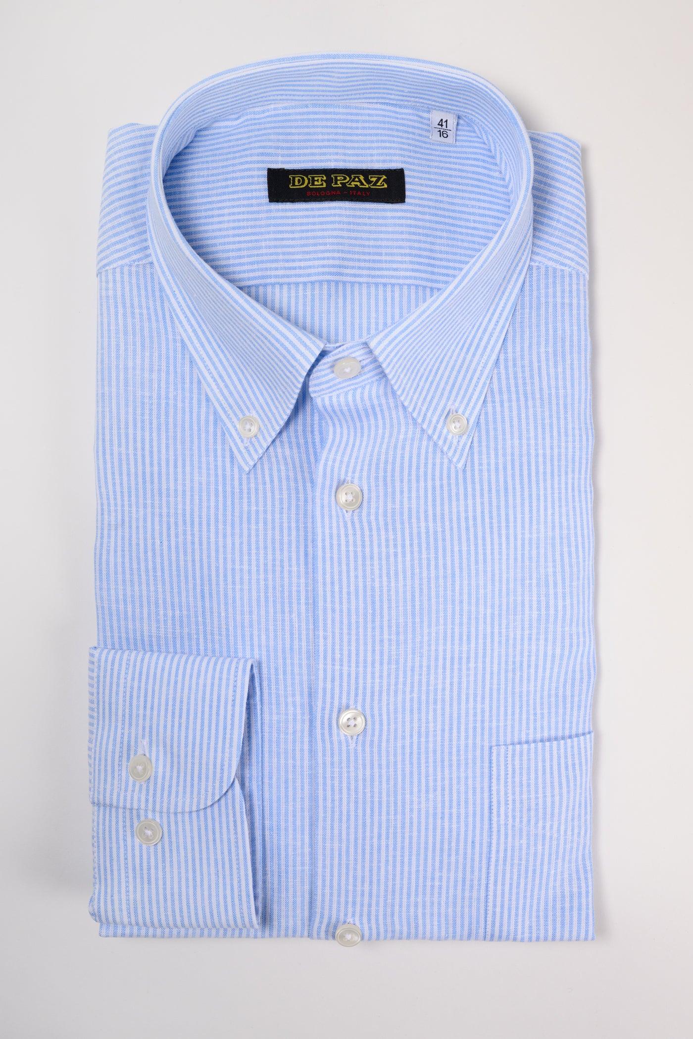 Button down lino/cotone - DE PAZ