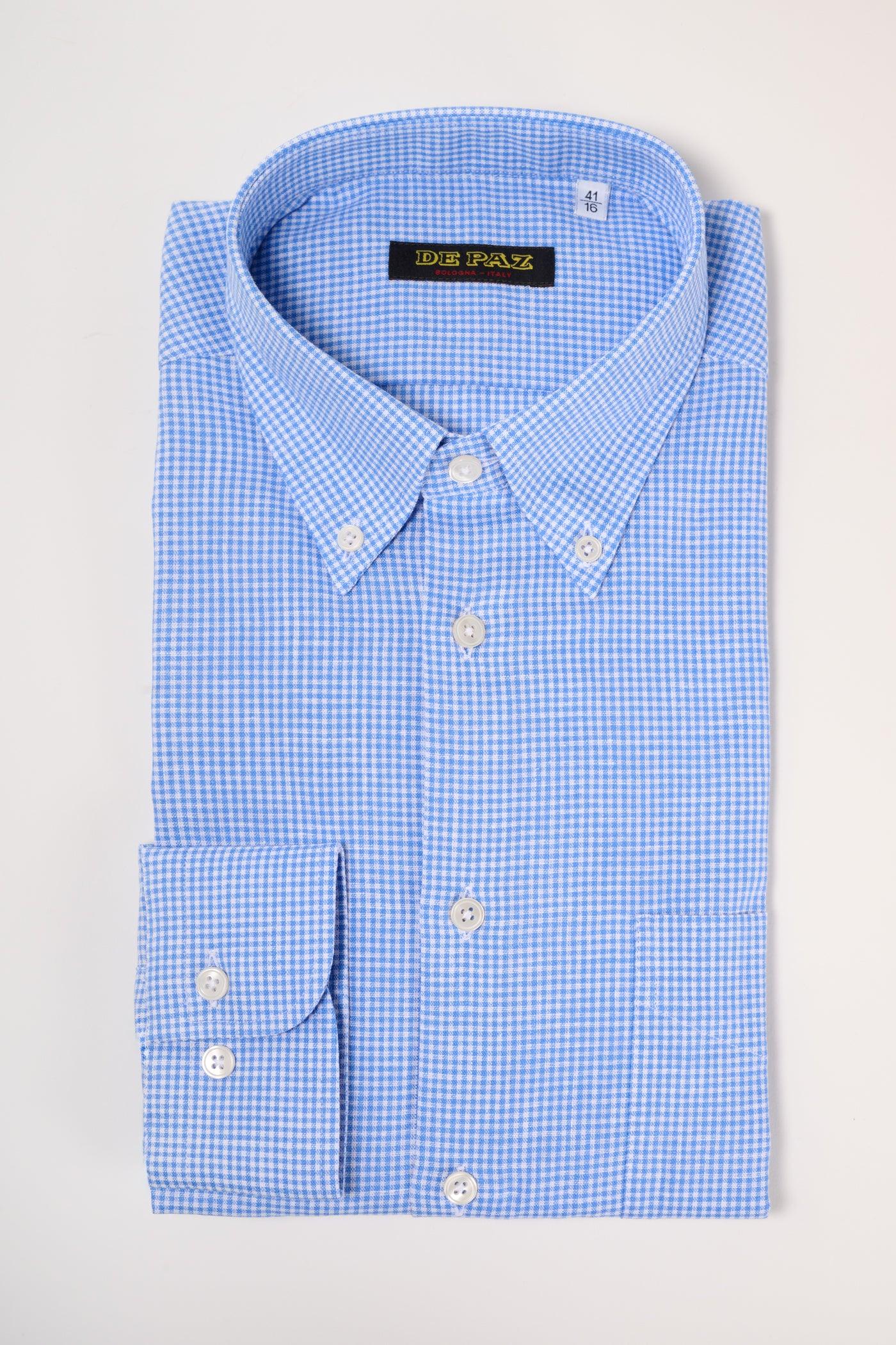 Button down lino/cotone - DE PAZ