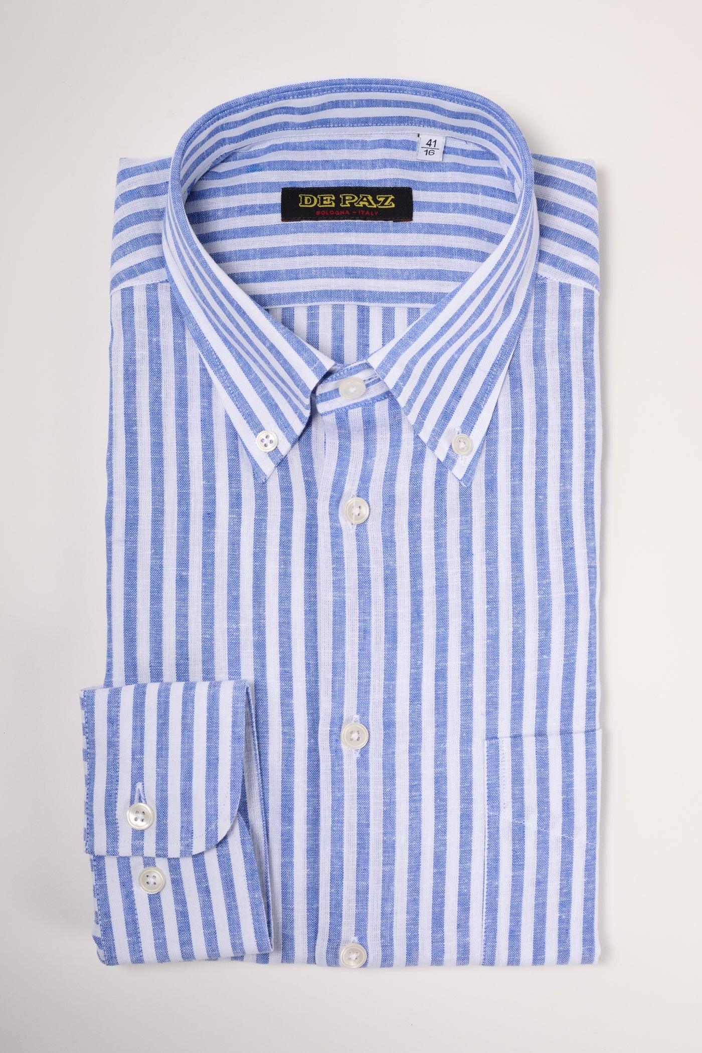 Button down lino/cotone - DE PAZ