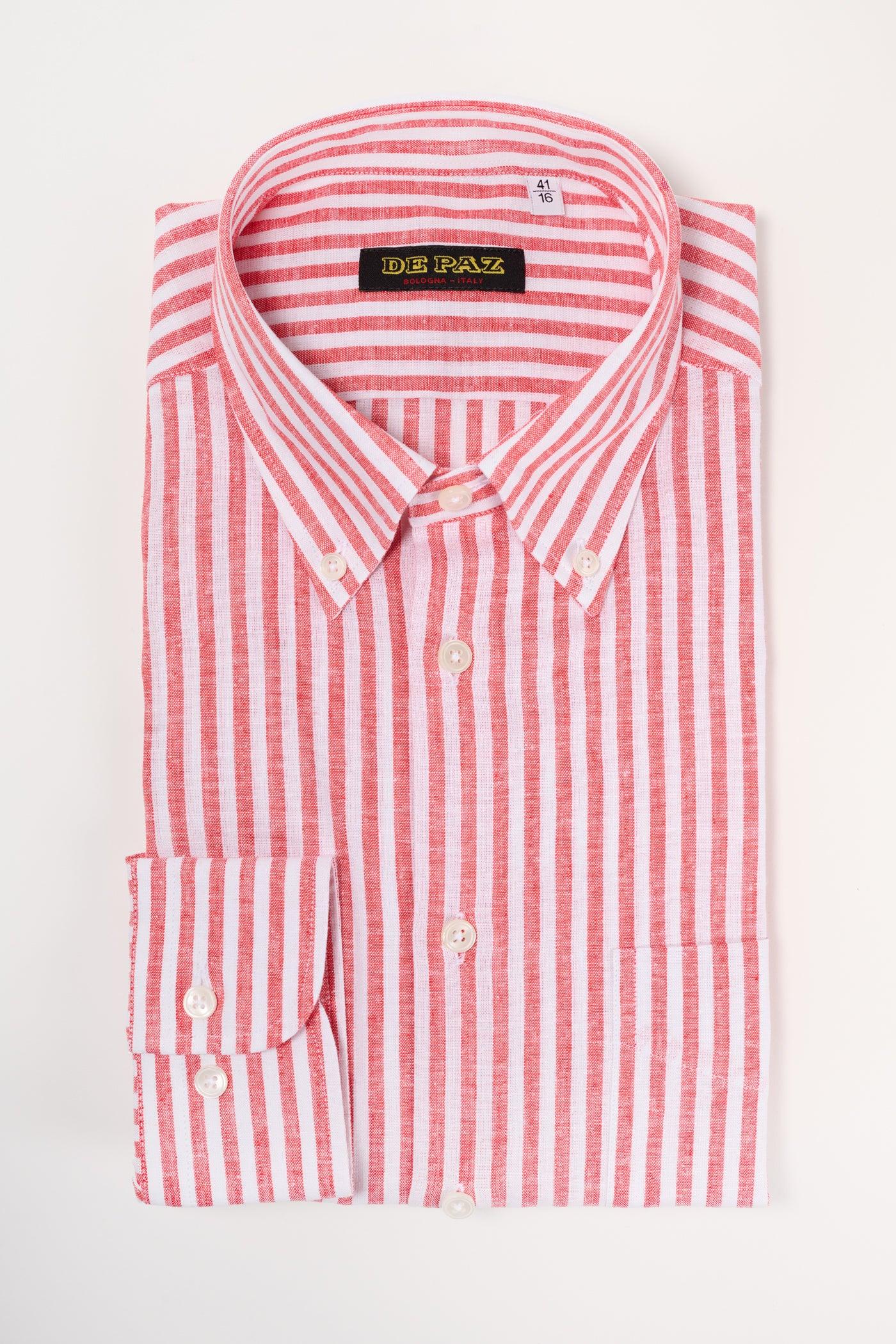 Button down lino/cotone - DE PAZ