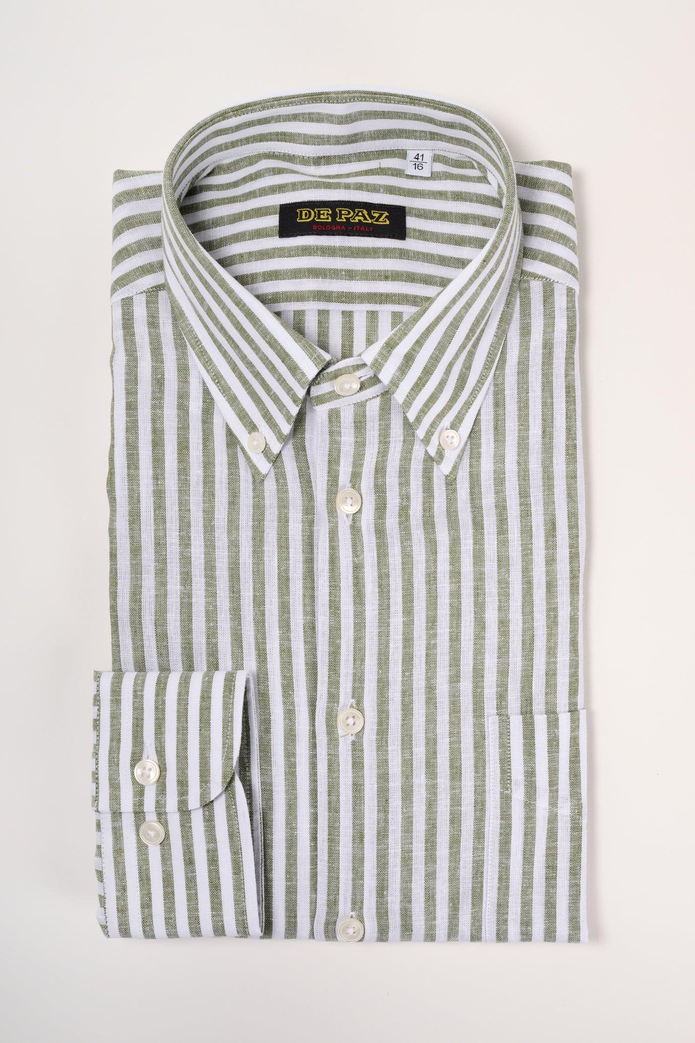 Button down lino/cotone - DE PAZ