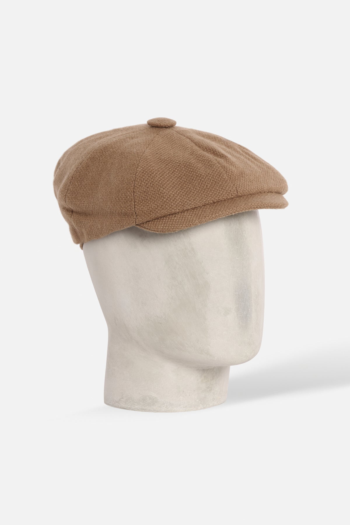 Cap Otto Spicchi De Paz in Lambswool color cammello