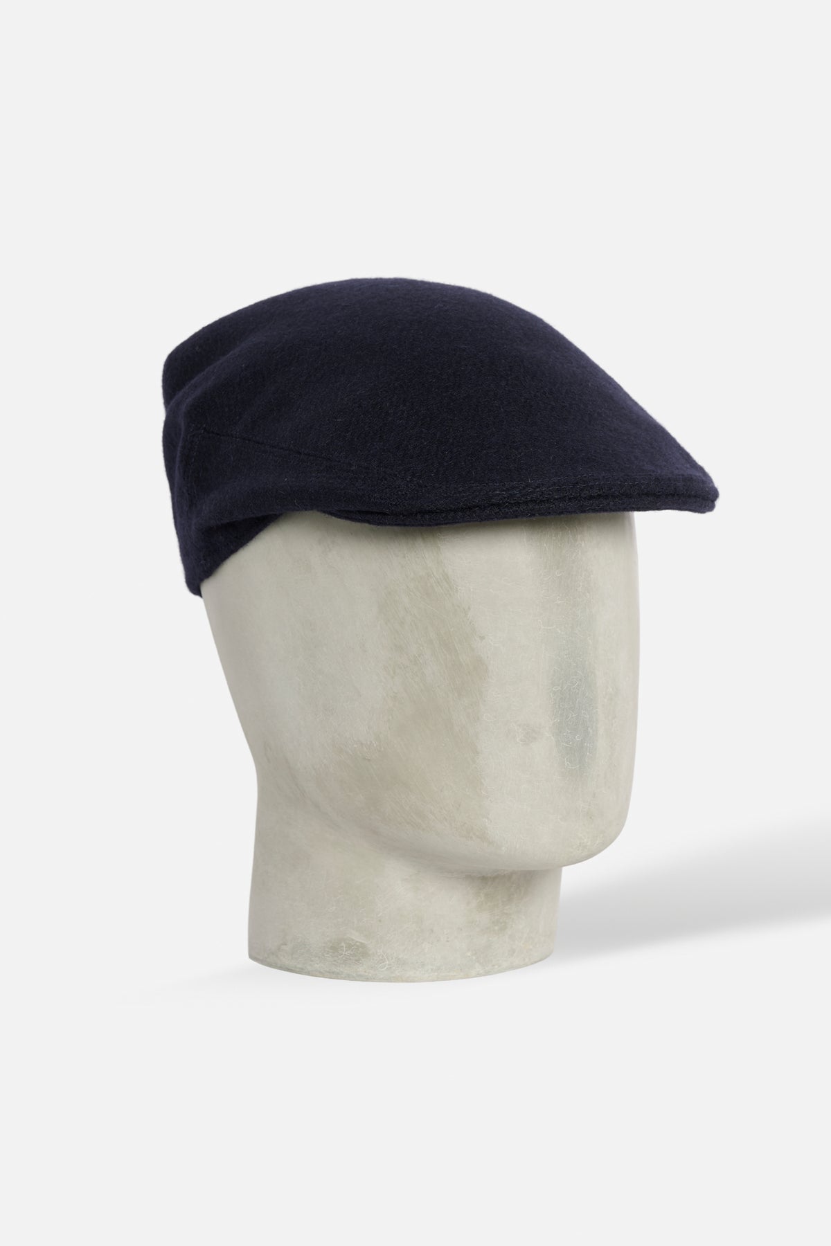De Paz Original Cap in lana Shetland blu navy
