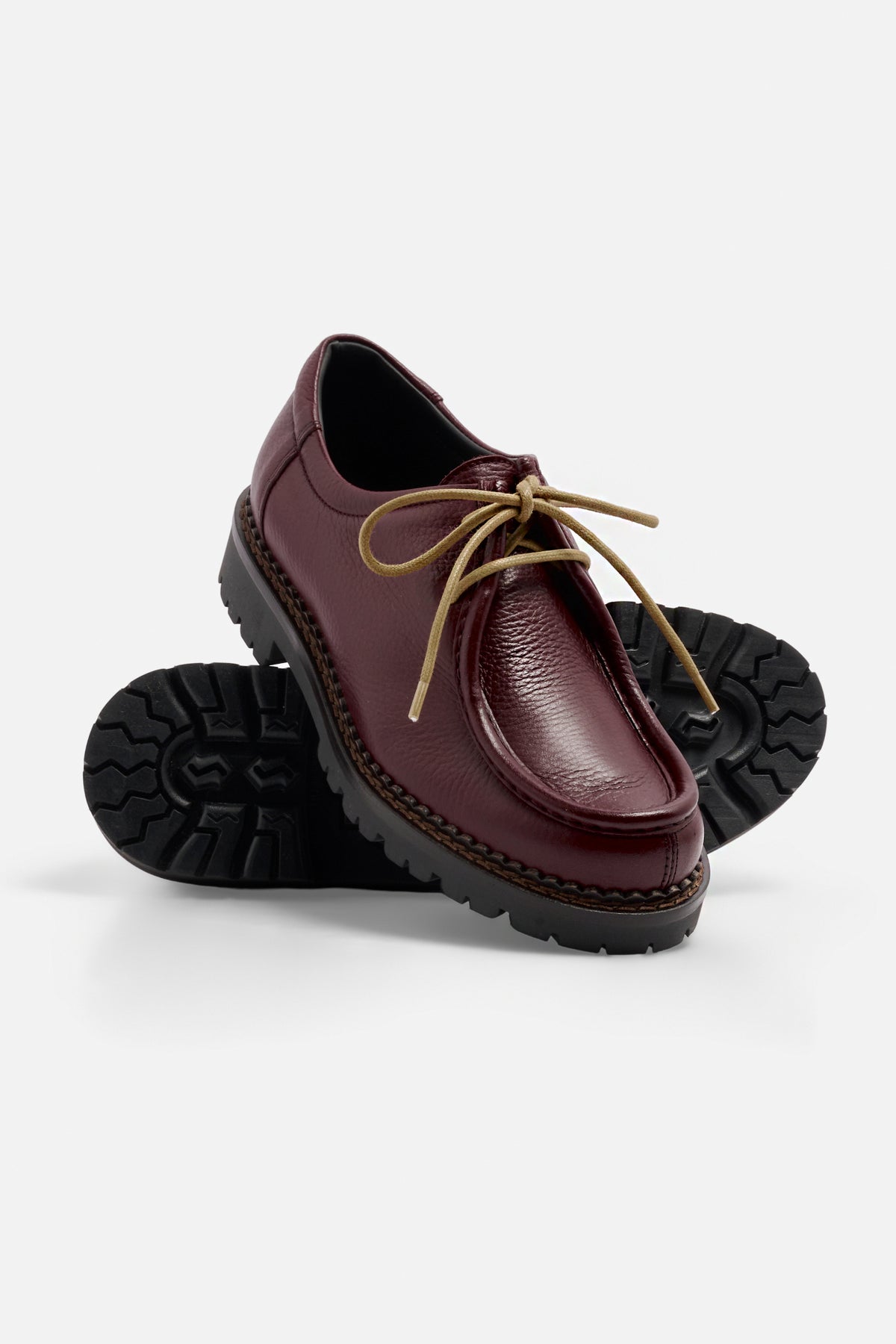De Paz Shoes in Pelle Martellata - Bordeaux