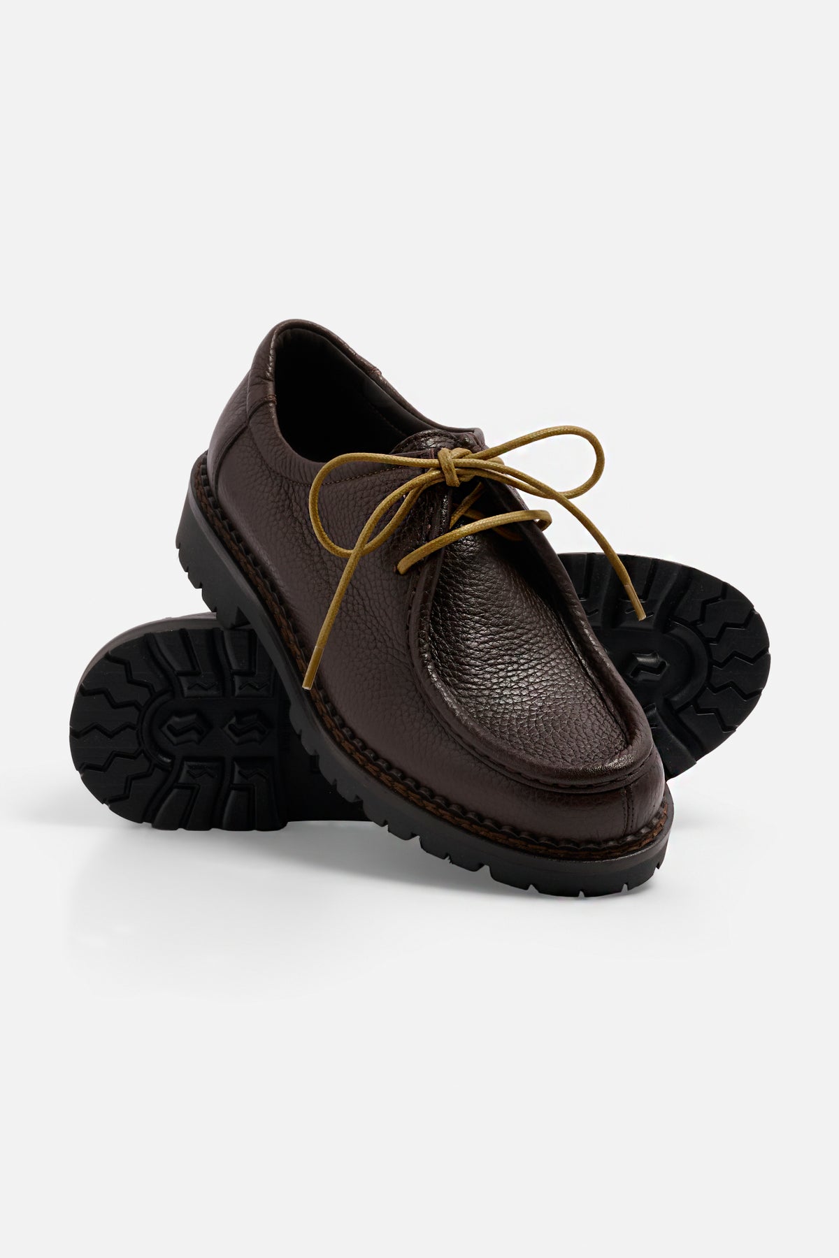 De Paz Shoes in Pelle Martellata - Marrone