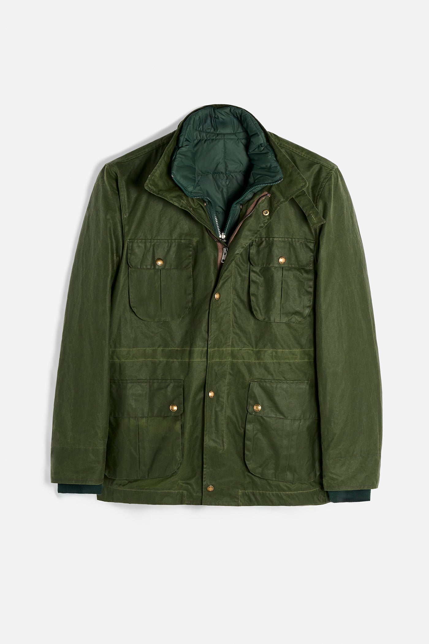 Field Jacket Waxed Interno Staccabile