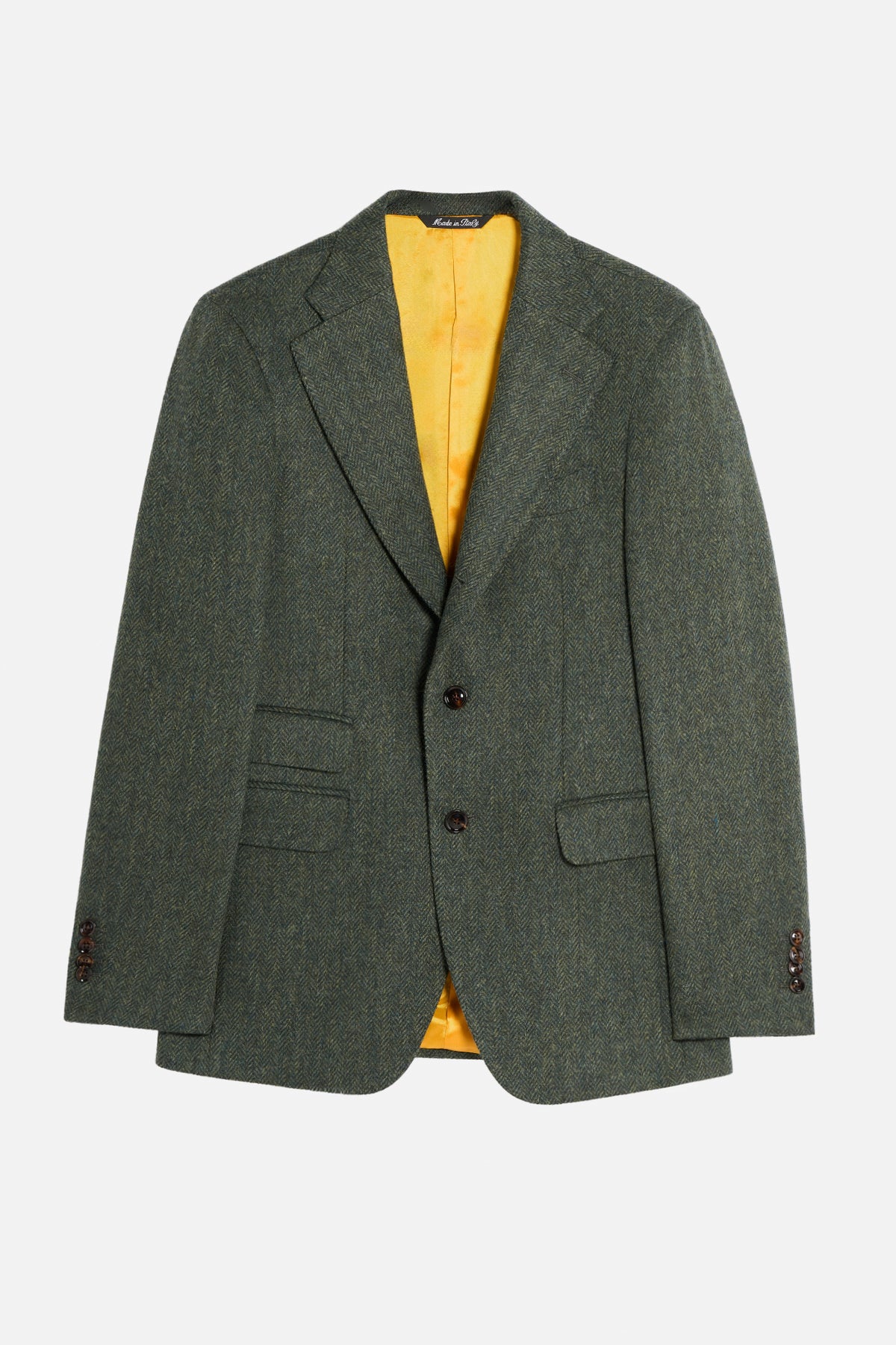 Giacca Foderata in Shetland – Verde