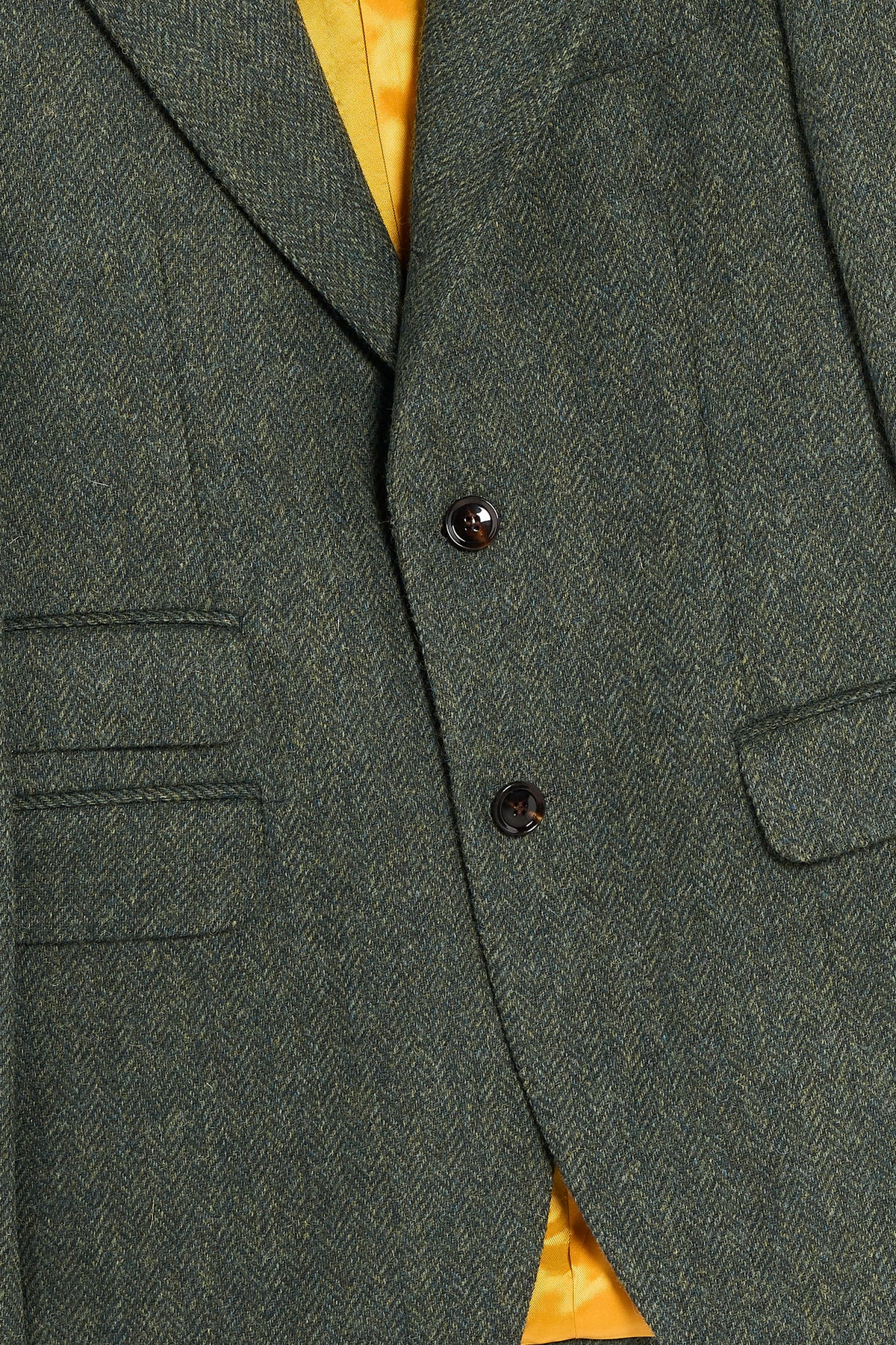 Giacca Foderata in Shetland – Verde