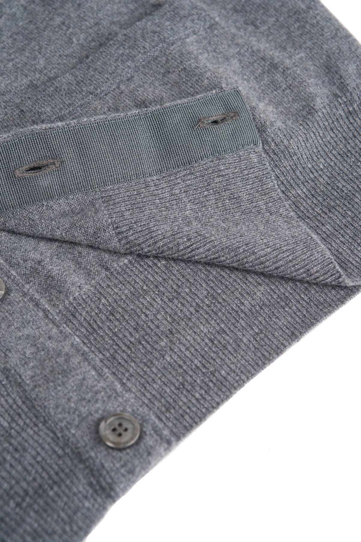 Cardigan in Merino Cashmere - Grigio