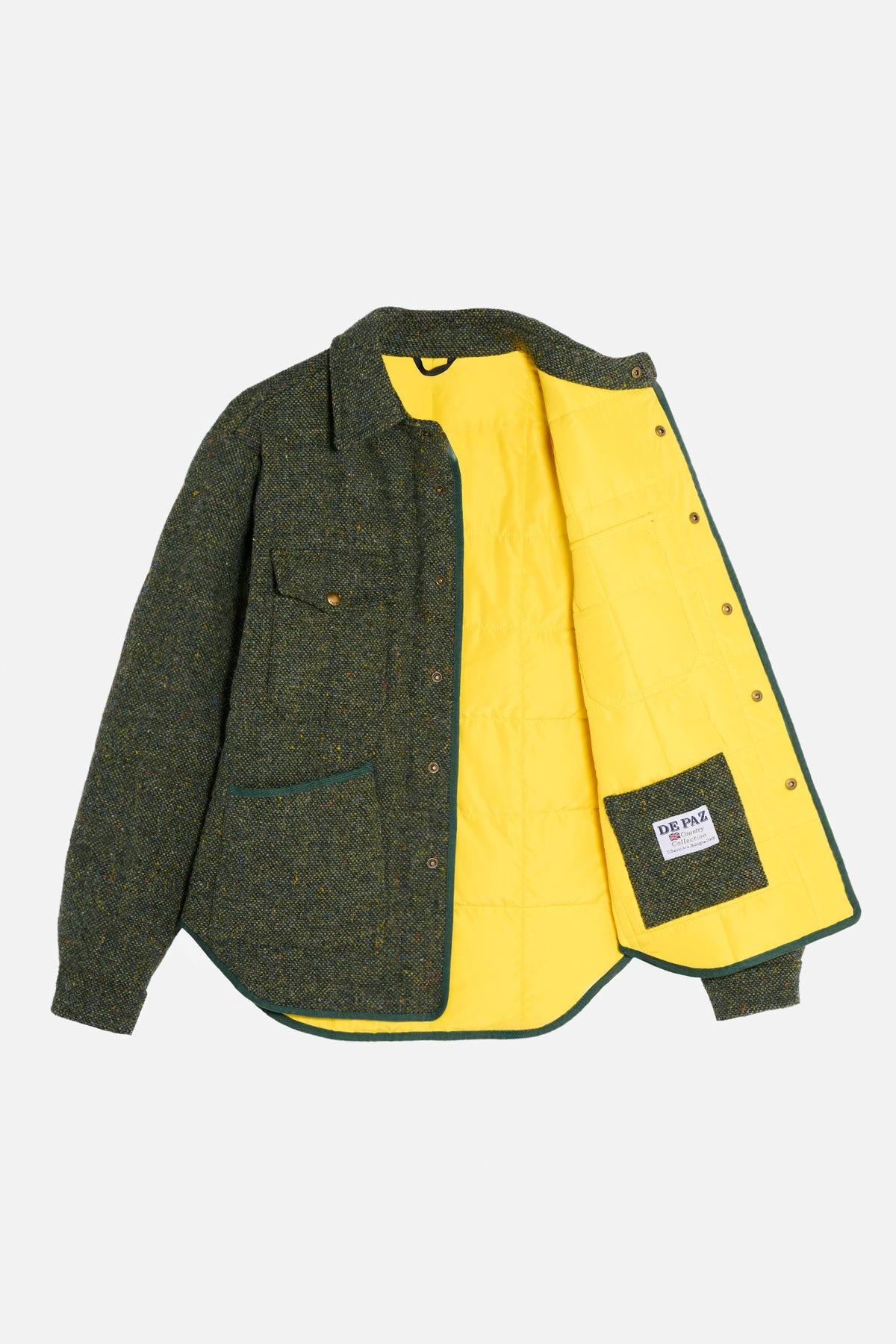 Leon Corto in Donegal Tweed - Verde