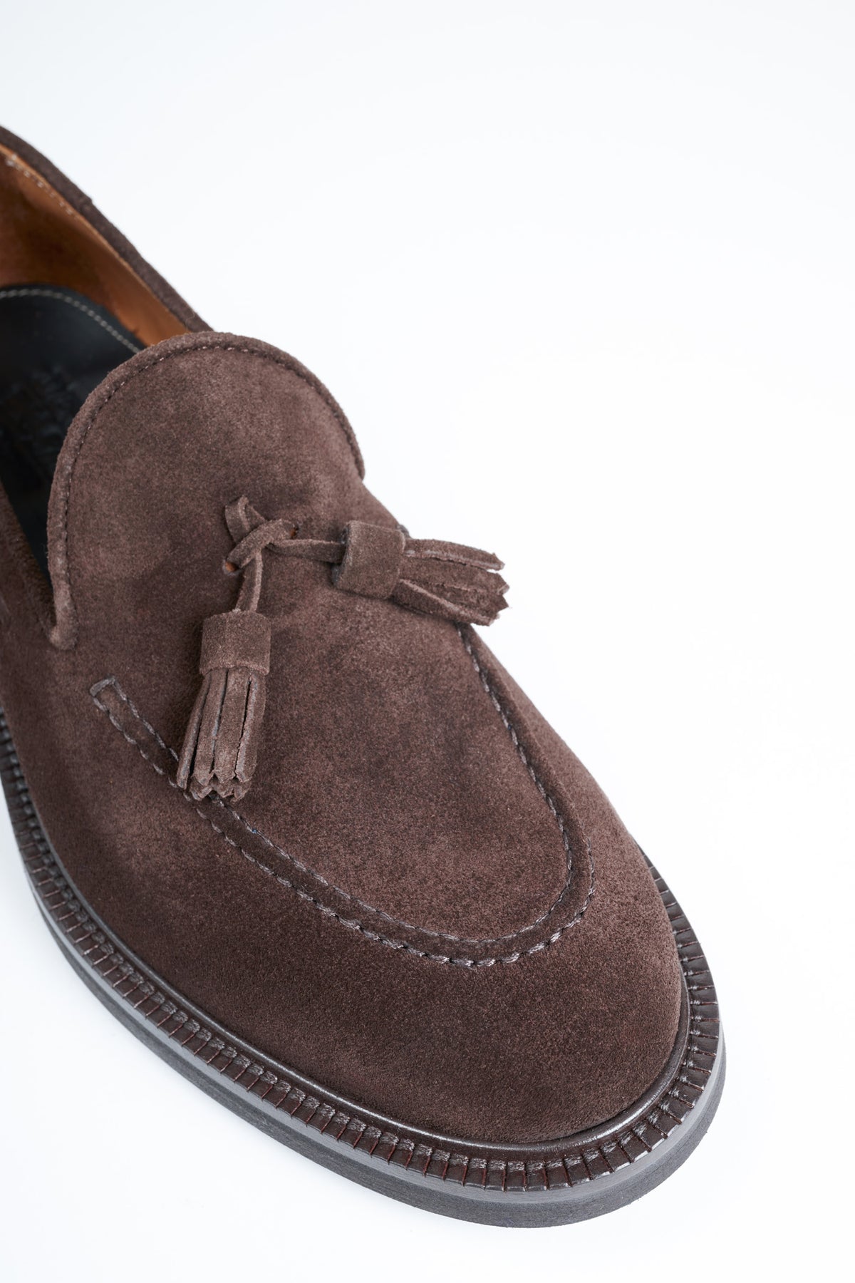 Mocassino con Nappine Scamosciato