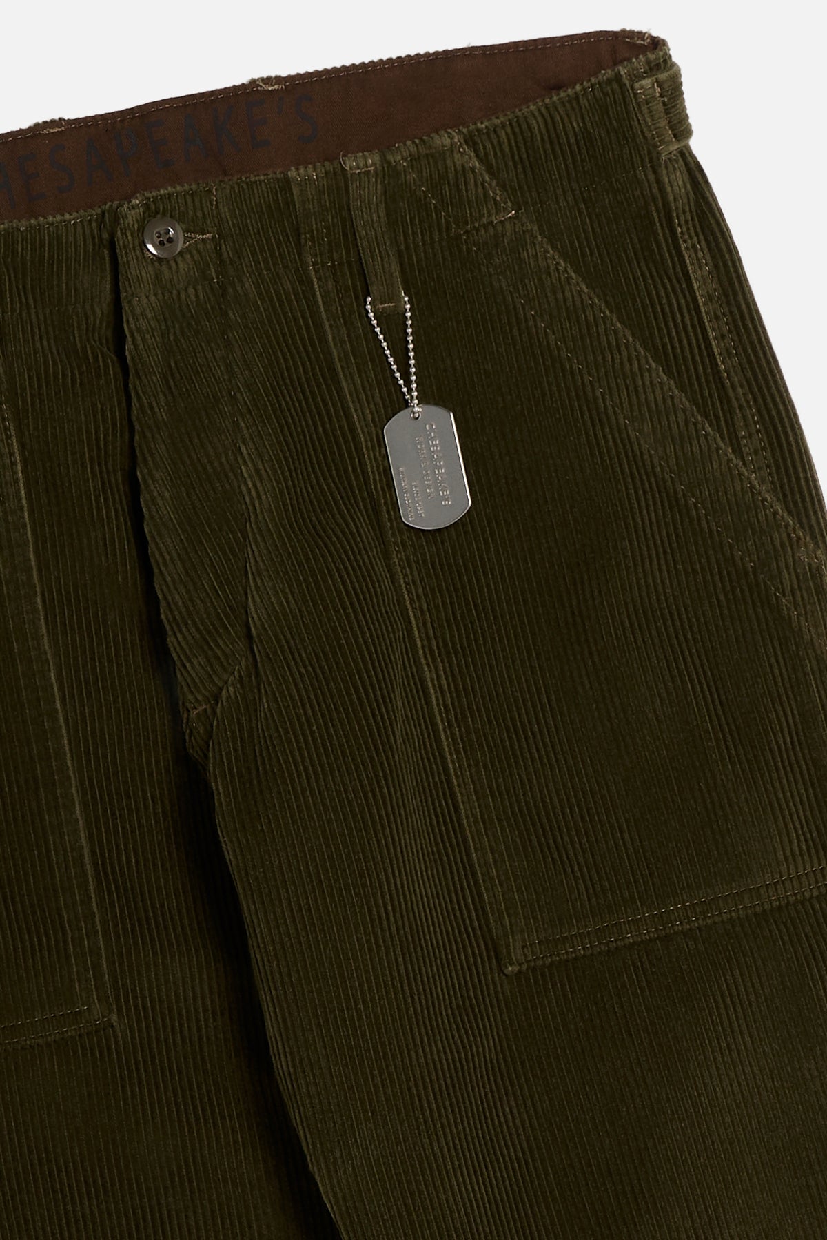 Pantalone Fatigue in Velluto - Verde