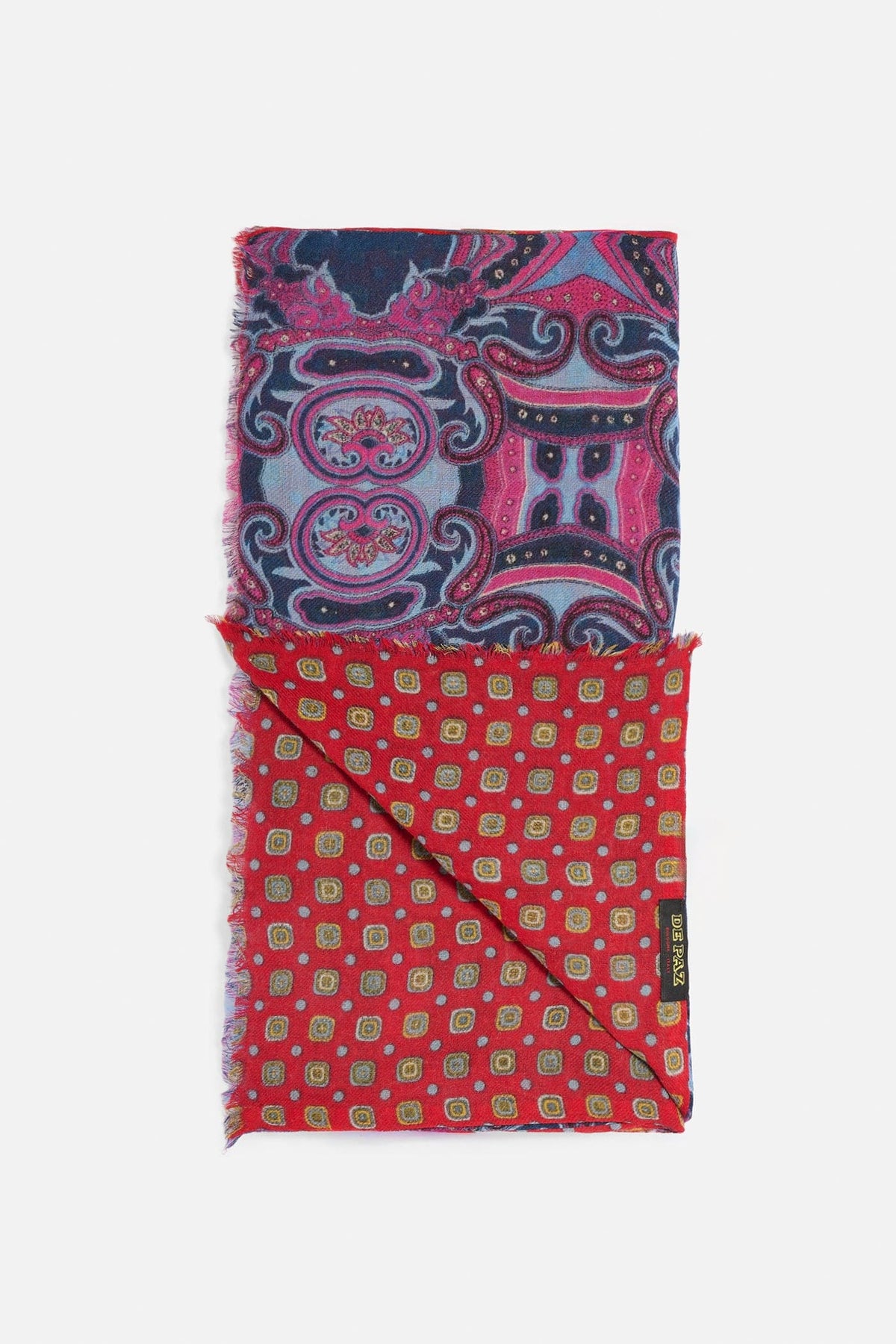 Stola Lana Double Face - Rosso