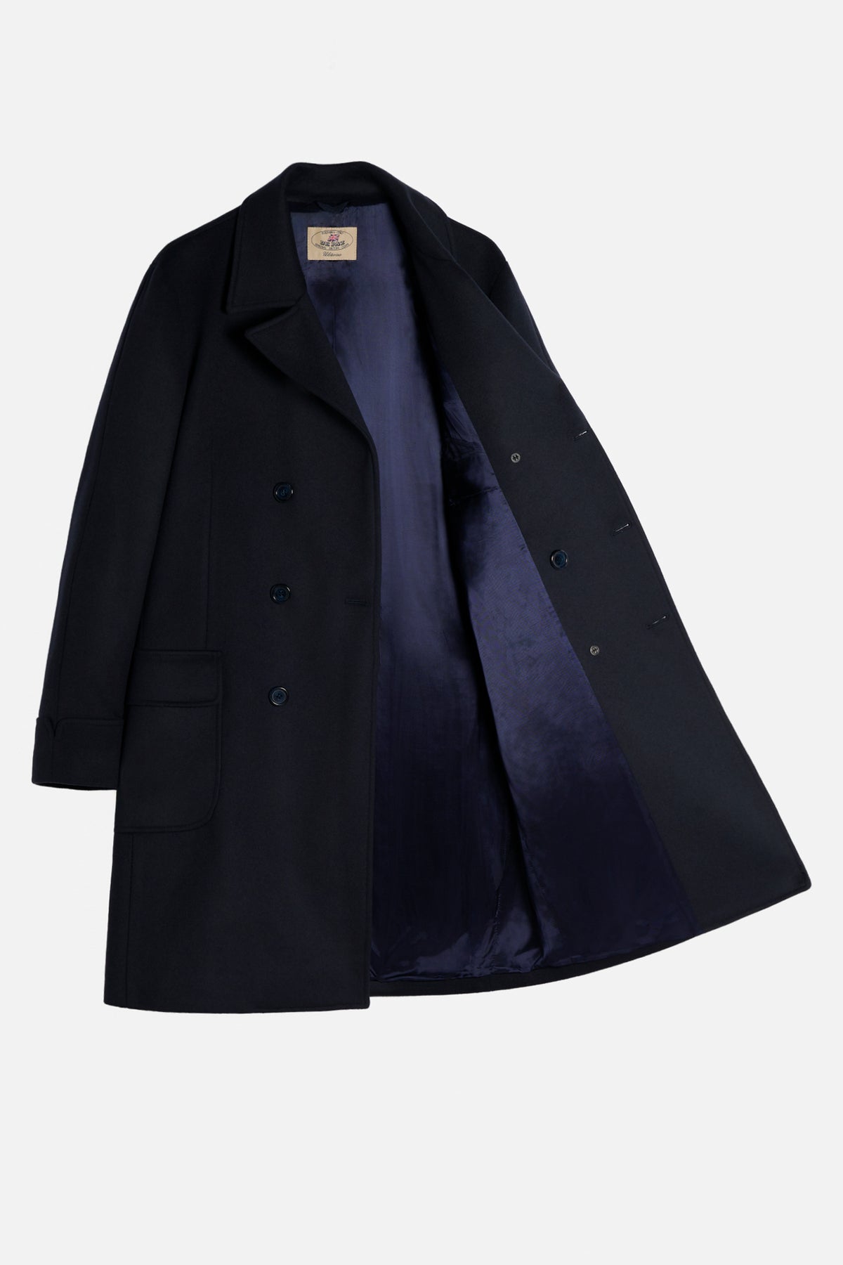Ulsterino in Lana Melton - Navy