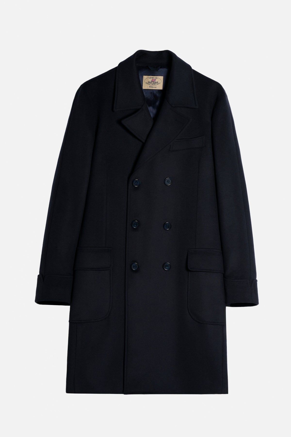 Ulsterino in Lana Melton - Navy