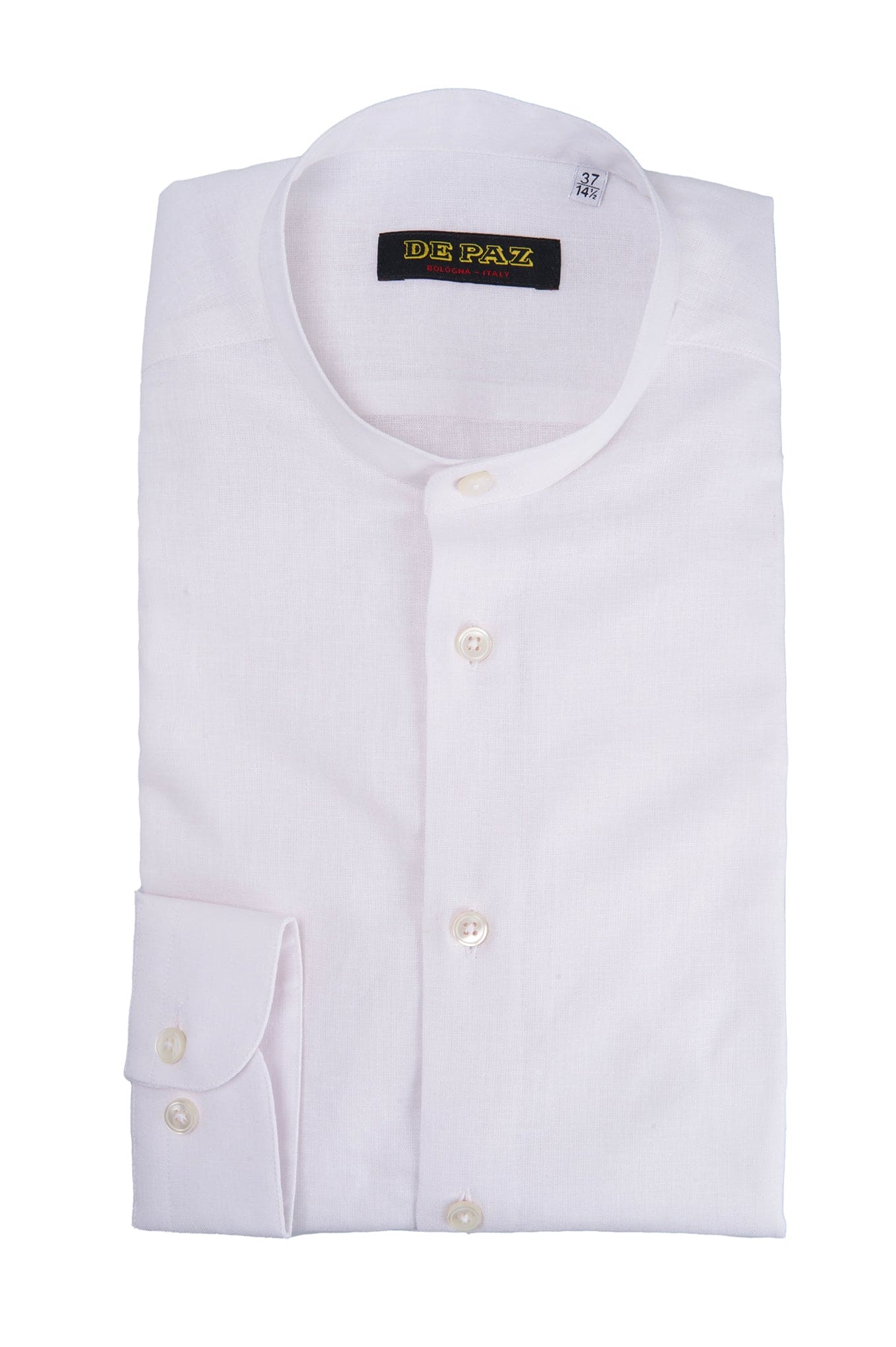 Mandarin Collar lino/cotone