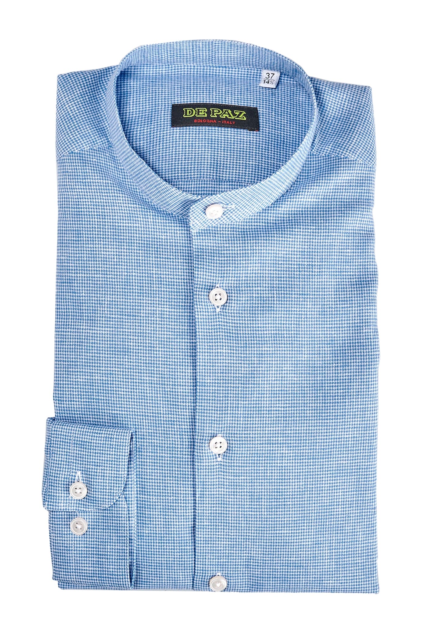 Mandarin Collar lino/cotone