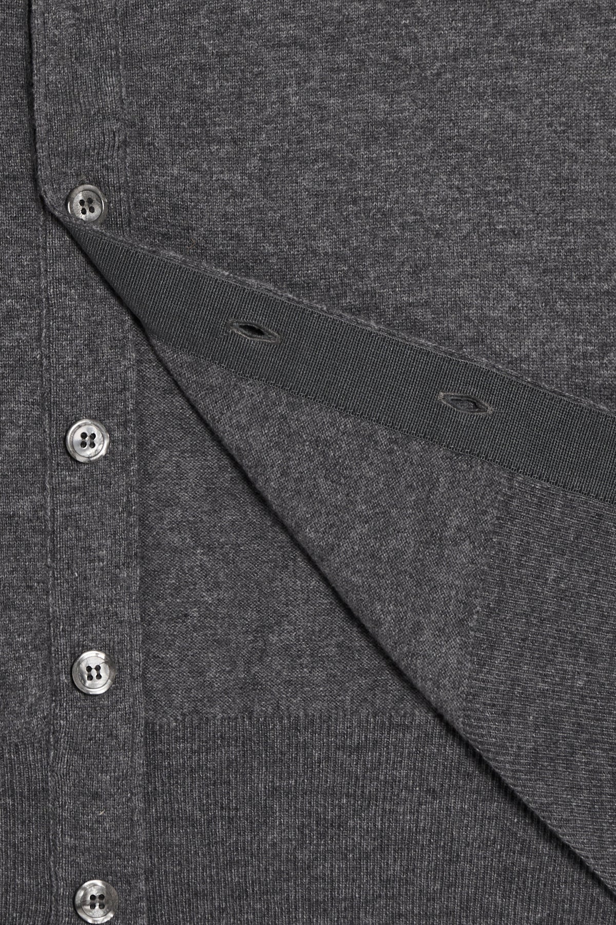 Cardigan in Merino Cashmere - Grigio