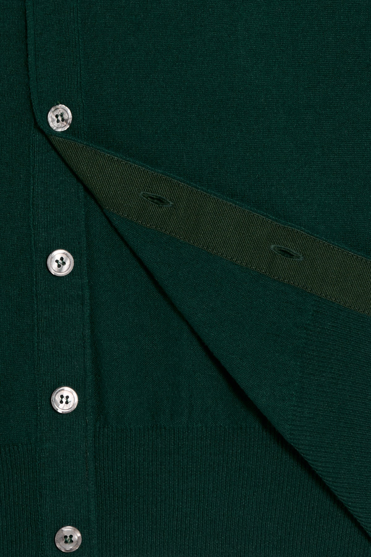 Cardigan in Merino Cashmere - Verde