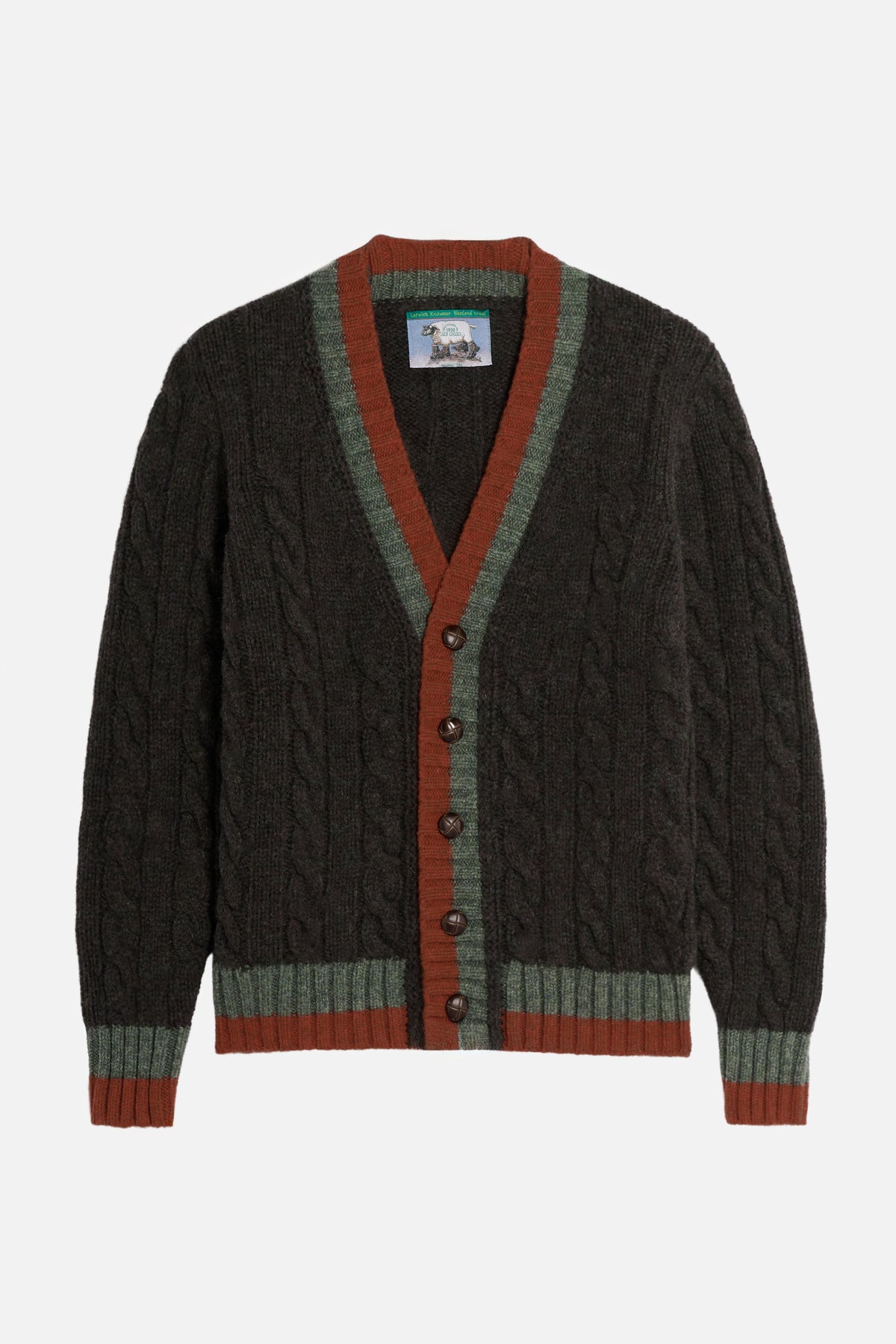 Cardigan 3 Ply Cricket Shetland
