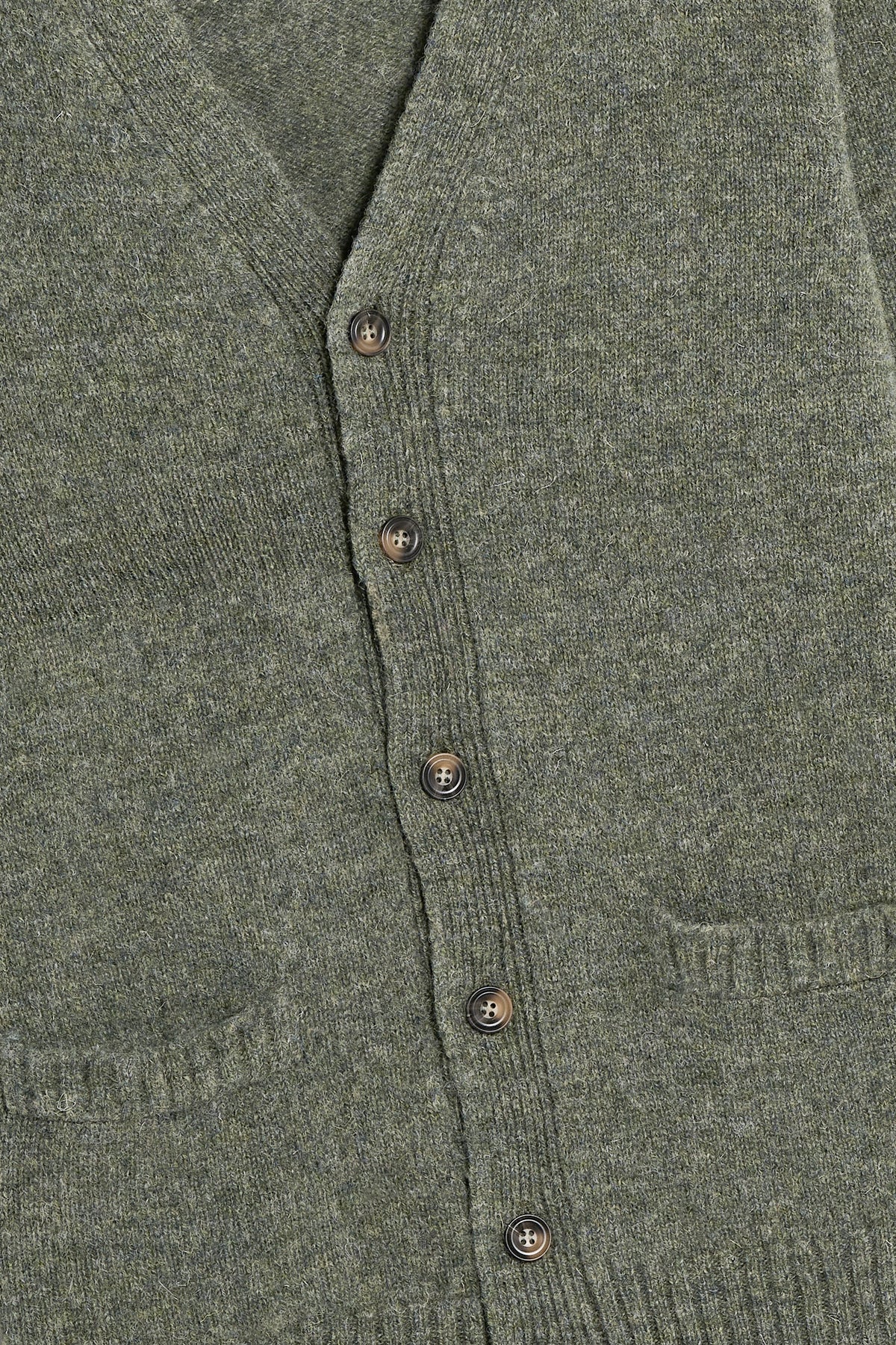 Cardigan Shetland - Verde Melange