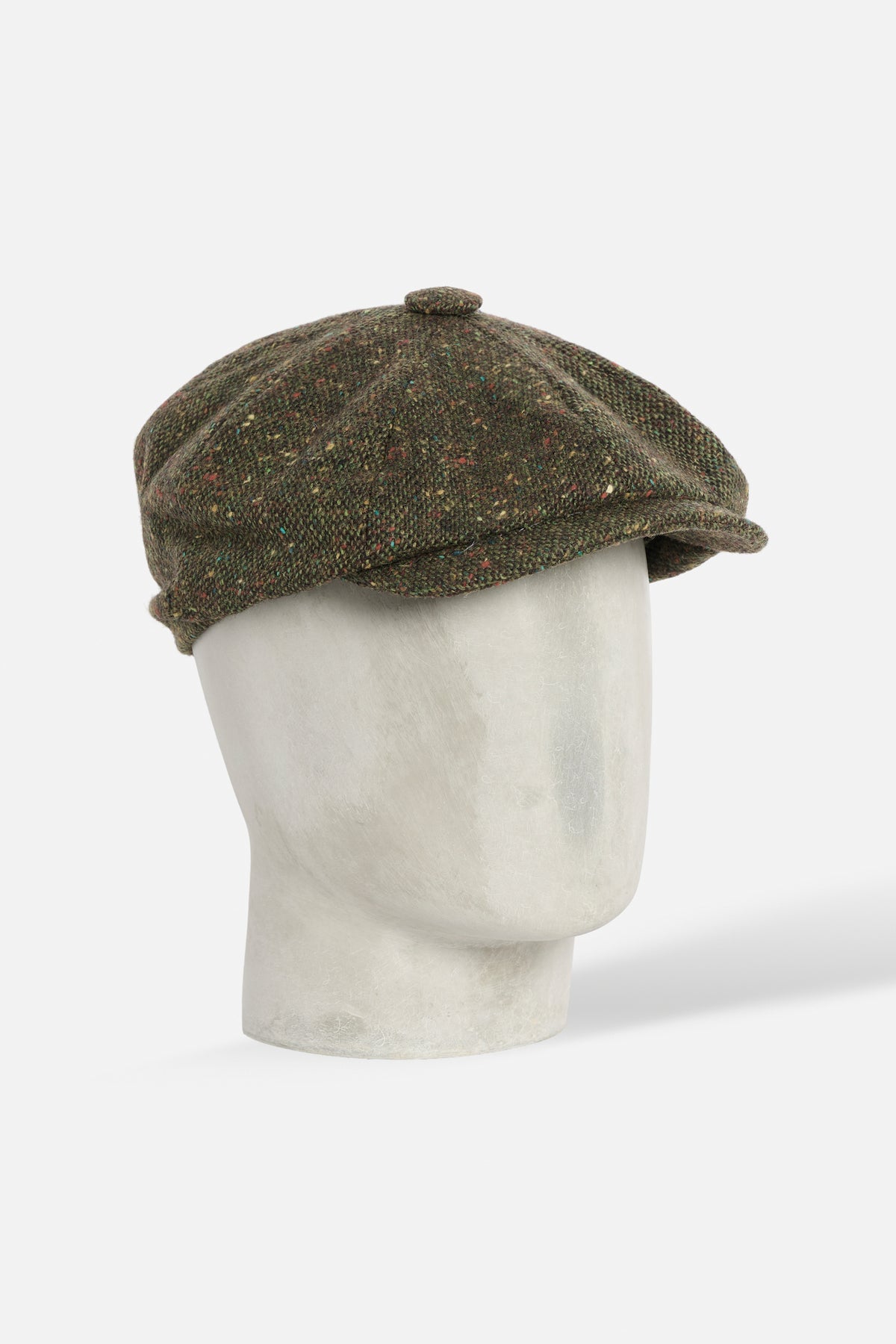 De Paz Cap in Donegal Tweed, Eight-Panel
