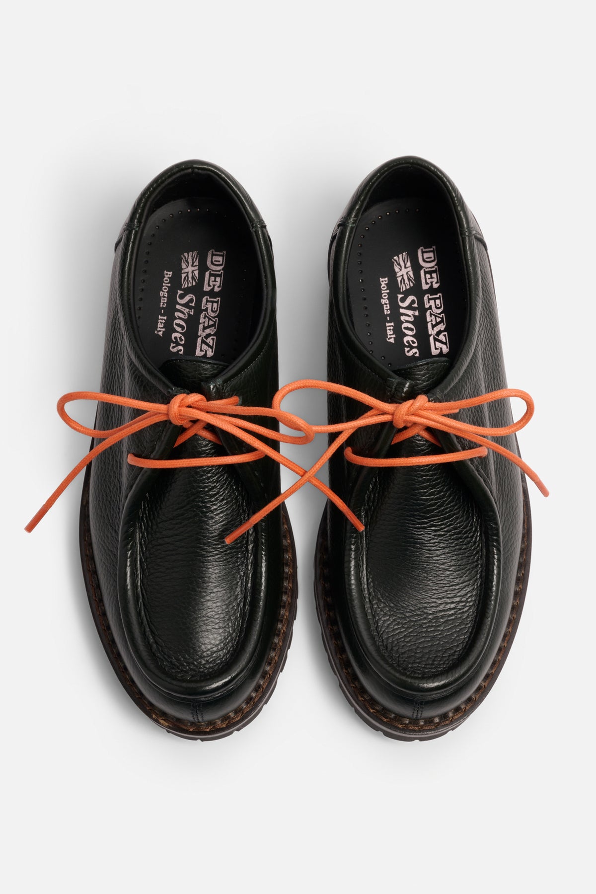 De Paz Shoes in Pelle Martellata - Verde