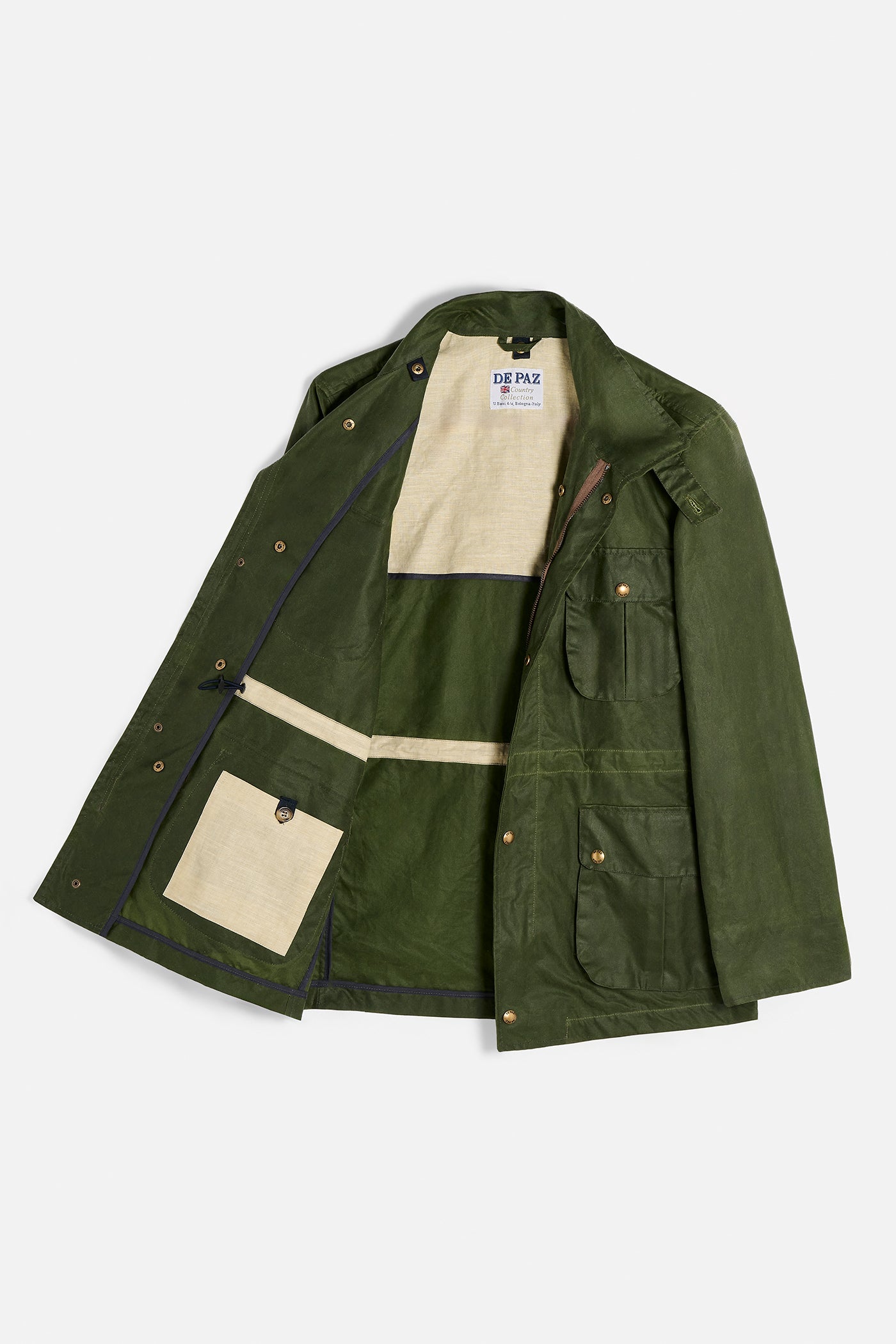Field Jacket Waxed Interno Staccabile