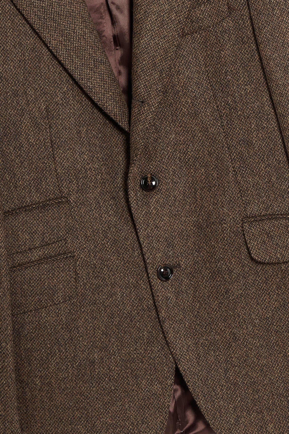 Giacca Foderata in Shetland – Marrone