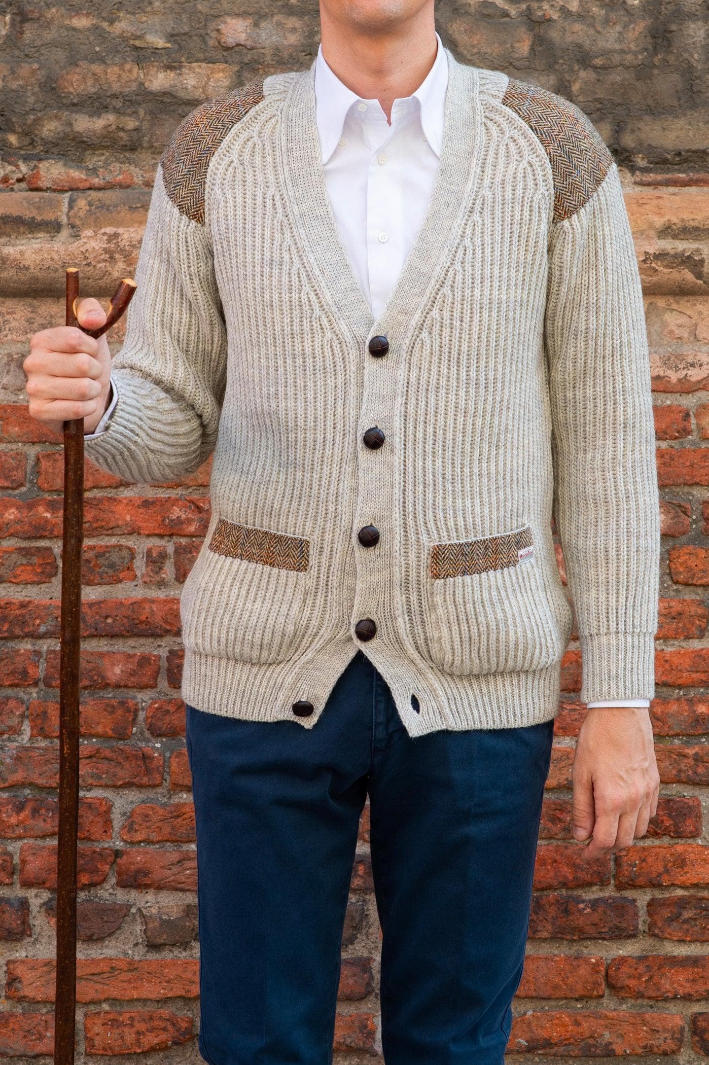 Cardigan Patch Tweed - DE PAZ